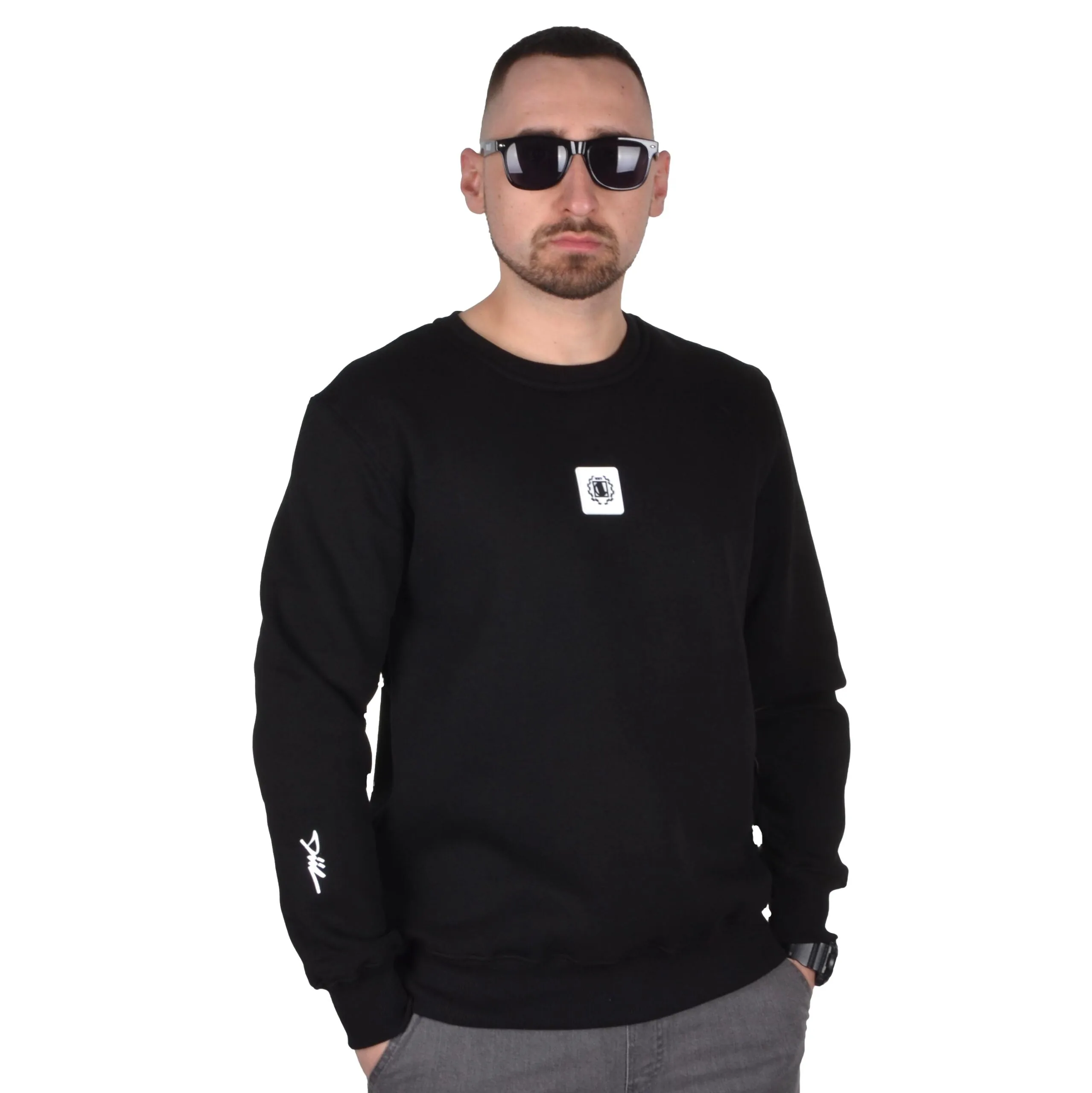 DIIL BLUZA BEZ KAPTURA KLASYK ELASTO CZARNA