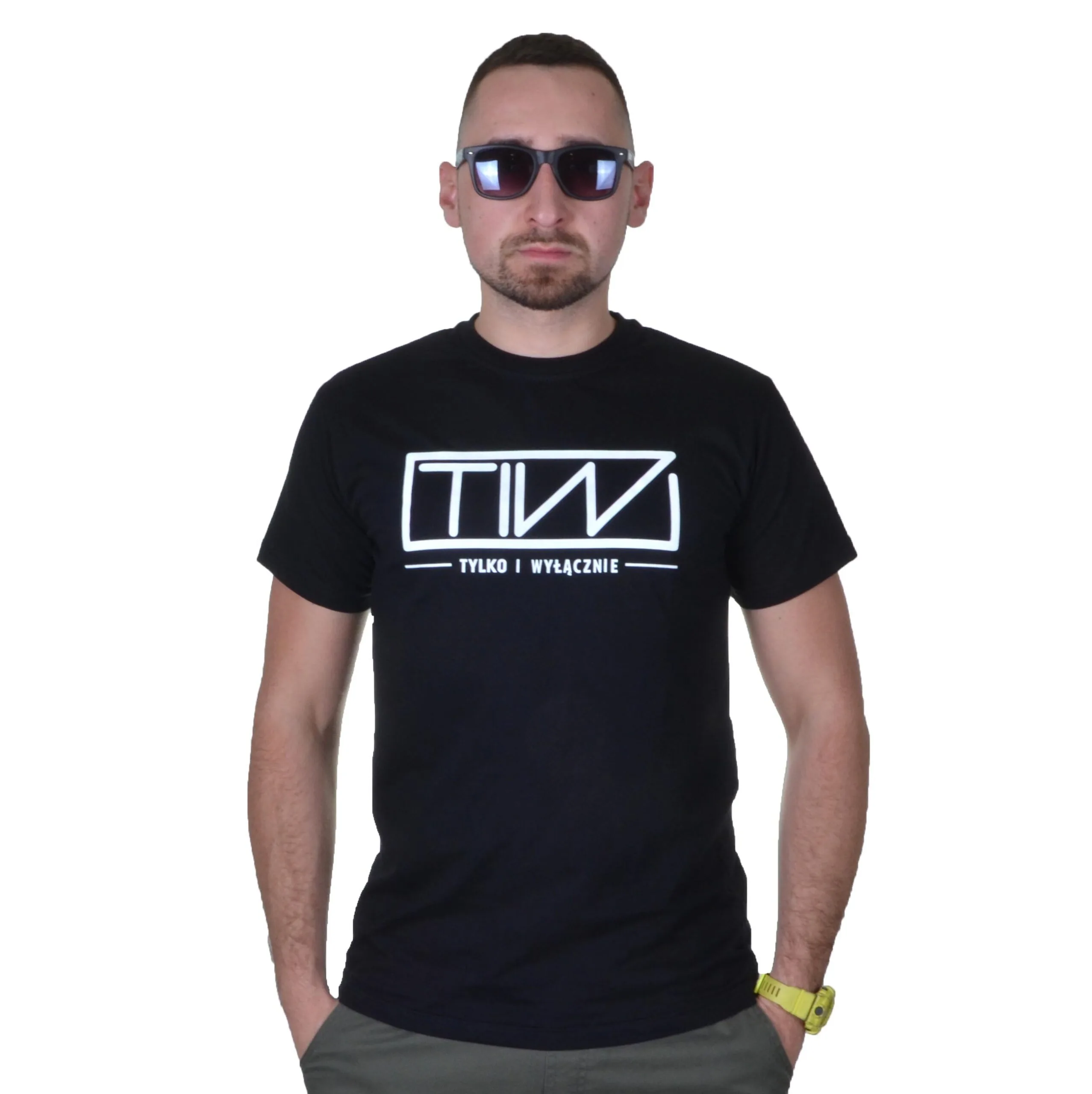 TIW TYLKO I WYŁĄCZNIE KOSZULKA BOX LOGO CZARNA