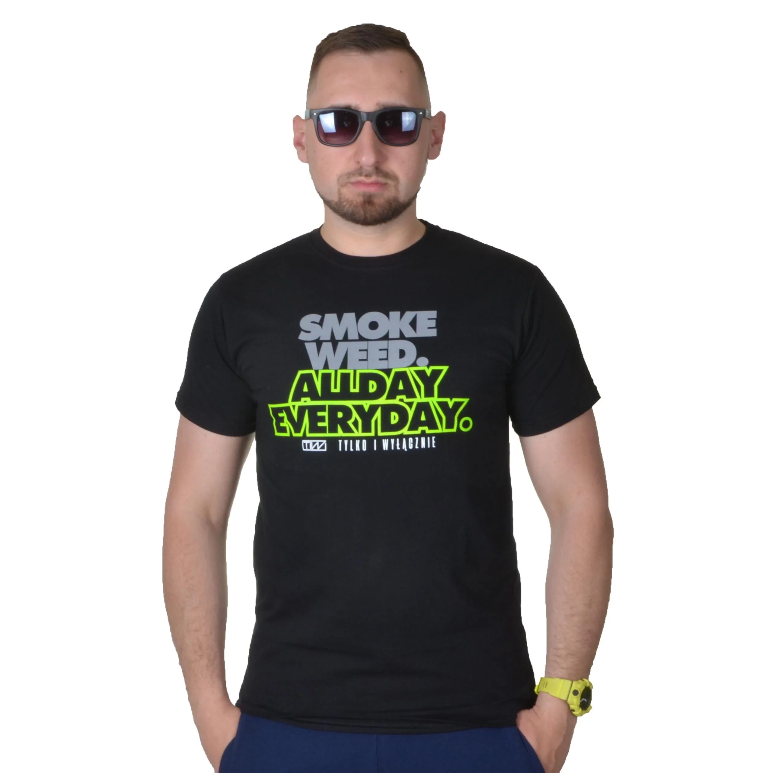 TIW TYLKO I WYŁĄCZNIE KOSZULKA SMOKE ALL DAY CZARNA