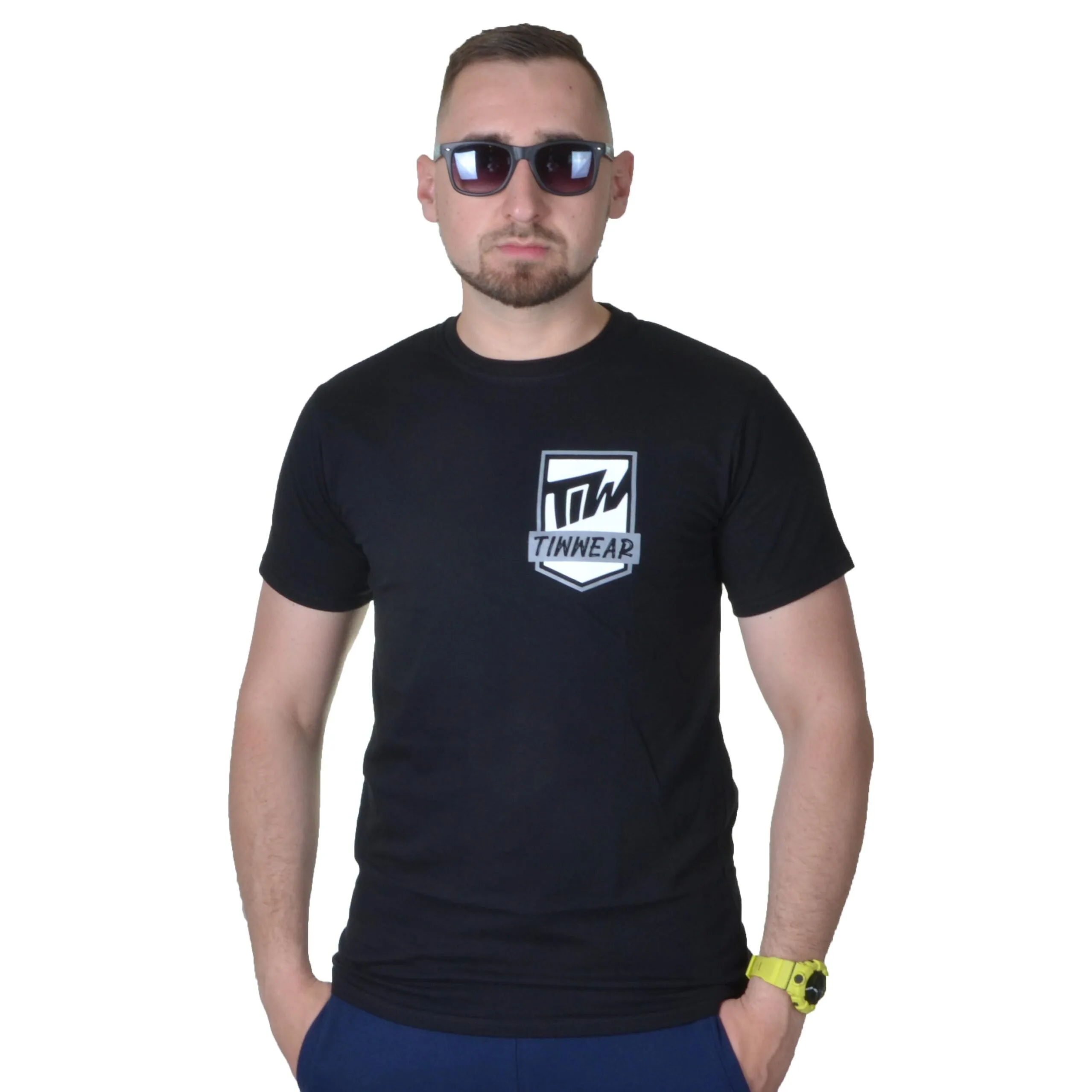 TIW TYLKO I WYŁĄCZNIE KOSZULKA PATCH CZARNA