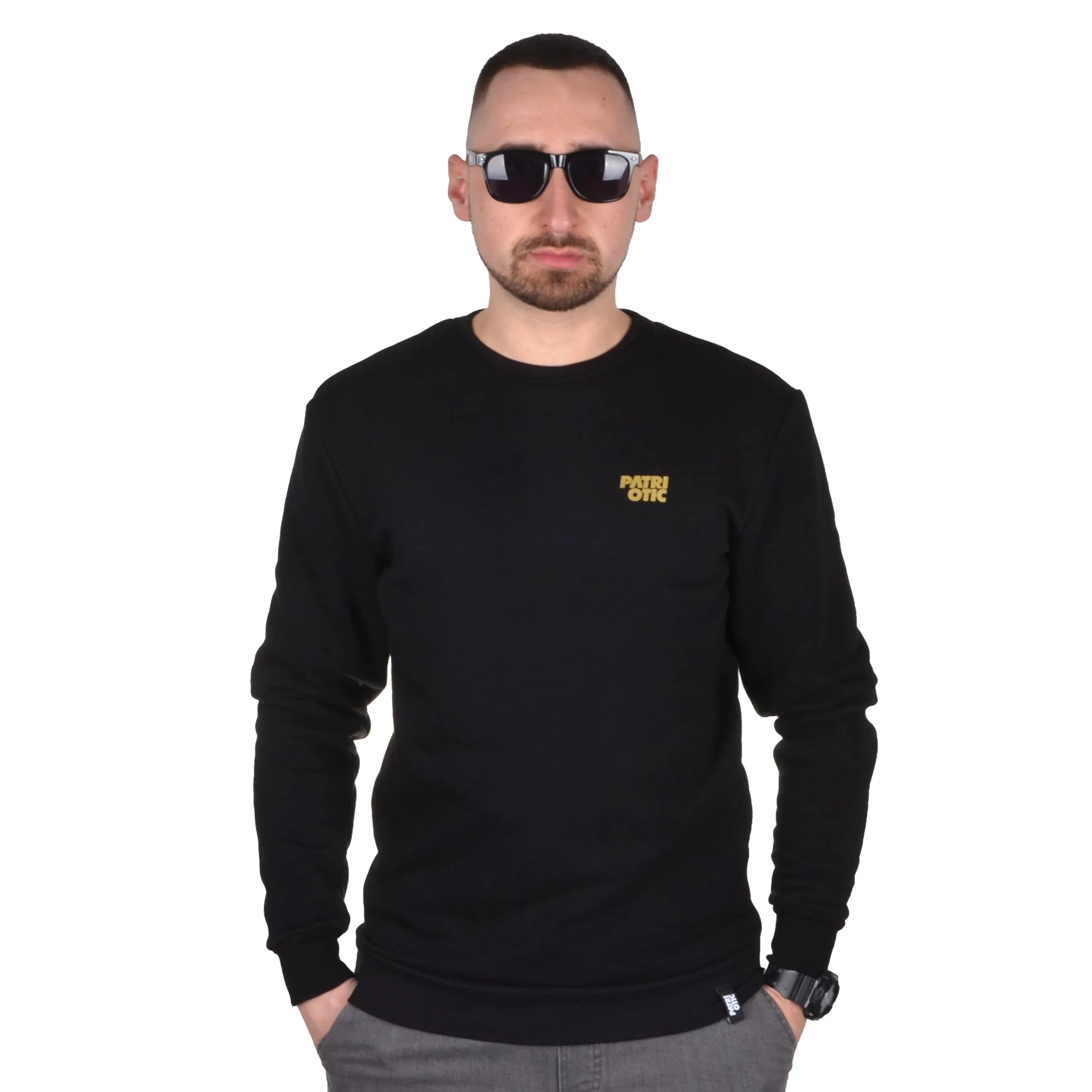 PATRIOTIC BLUZA BEZ KAPTURA CLS MINI GOLD CZARNA
