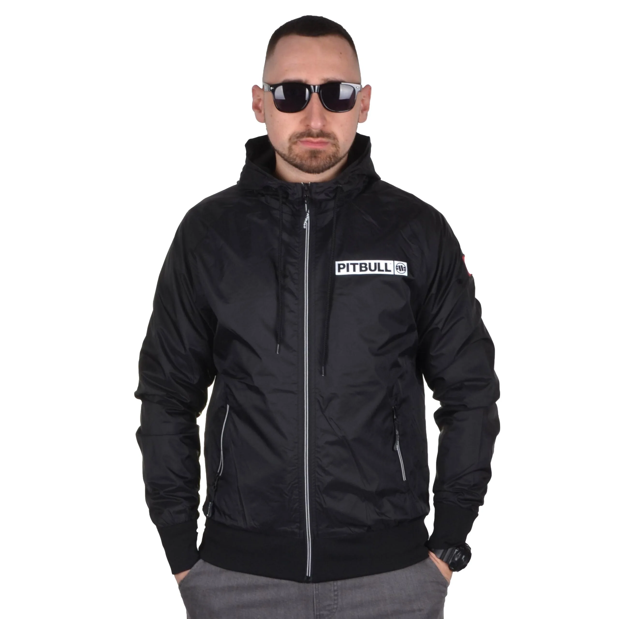 PIT BULL WEST COAST KURTKA WIOSENNA ATHLETIC LOGO CZARNA