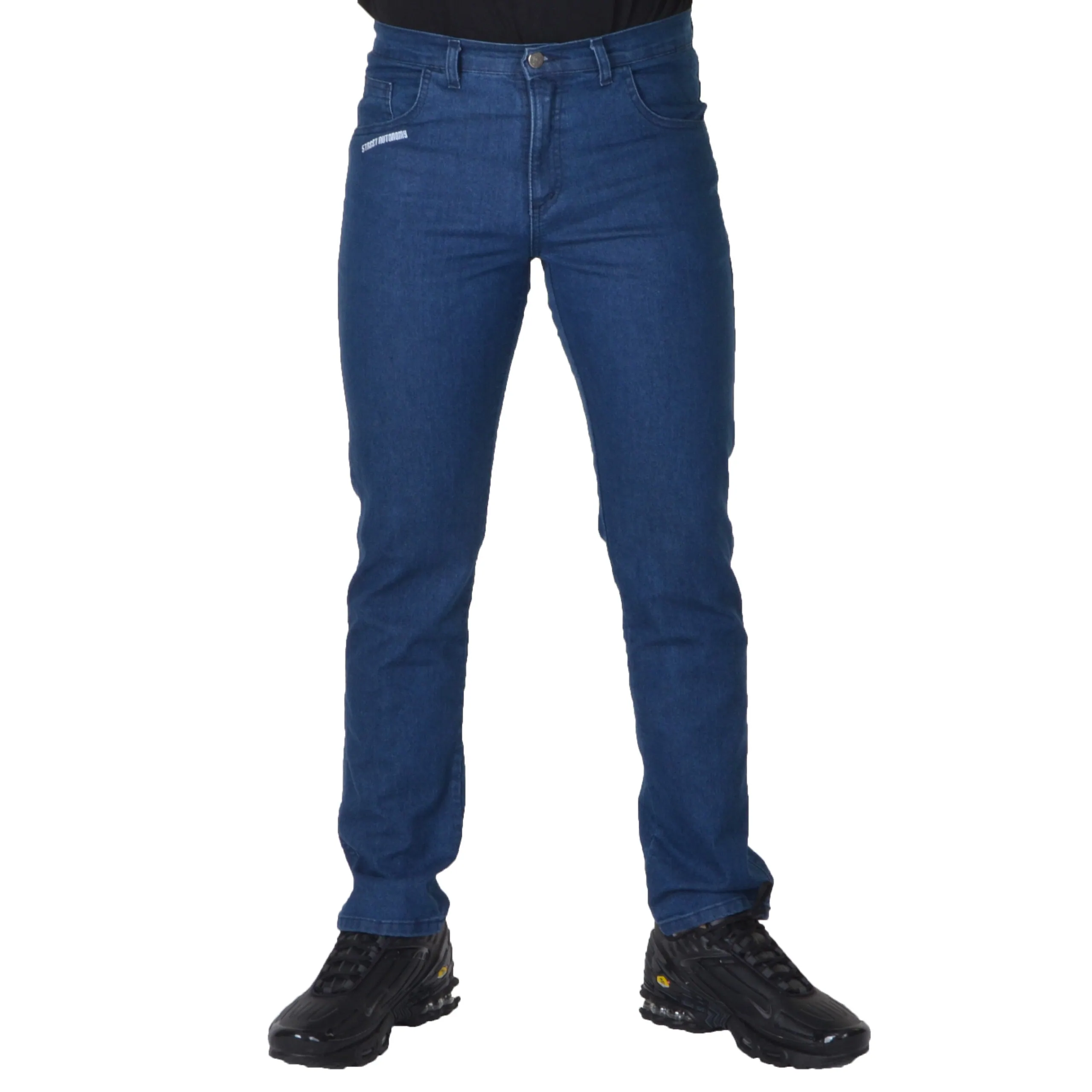 STREET AUTONOMY SPODNIE SMALL LOGO JEANS JASNY