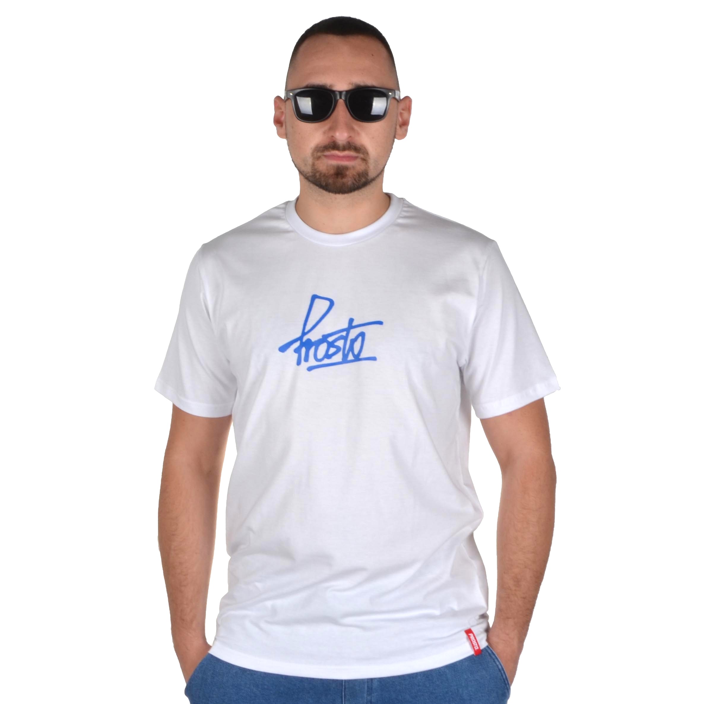 PROSTO. KLASYK KOSZULKA T-SHIRT TYPETAG BIAŁA