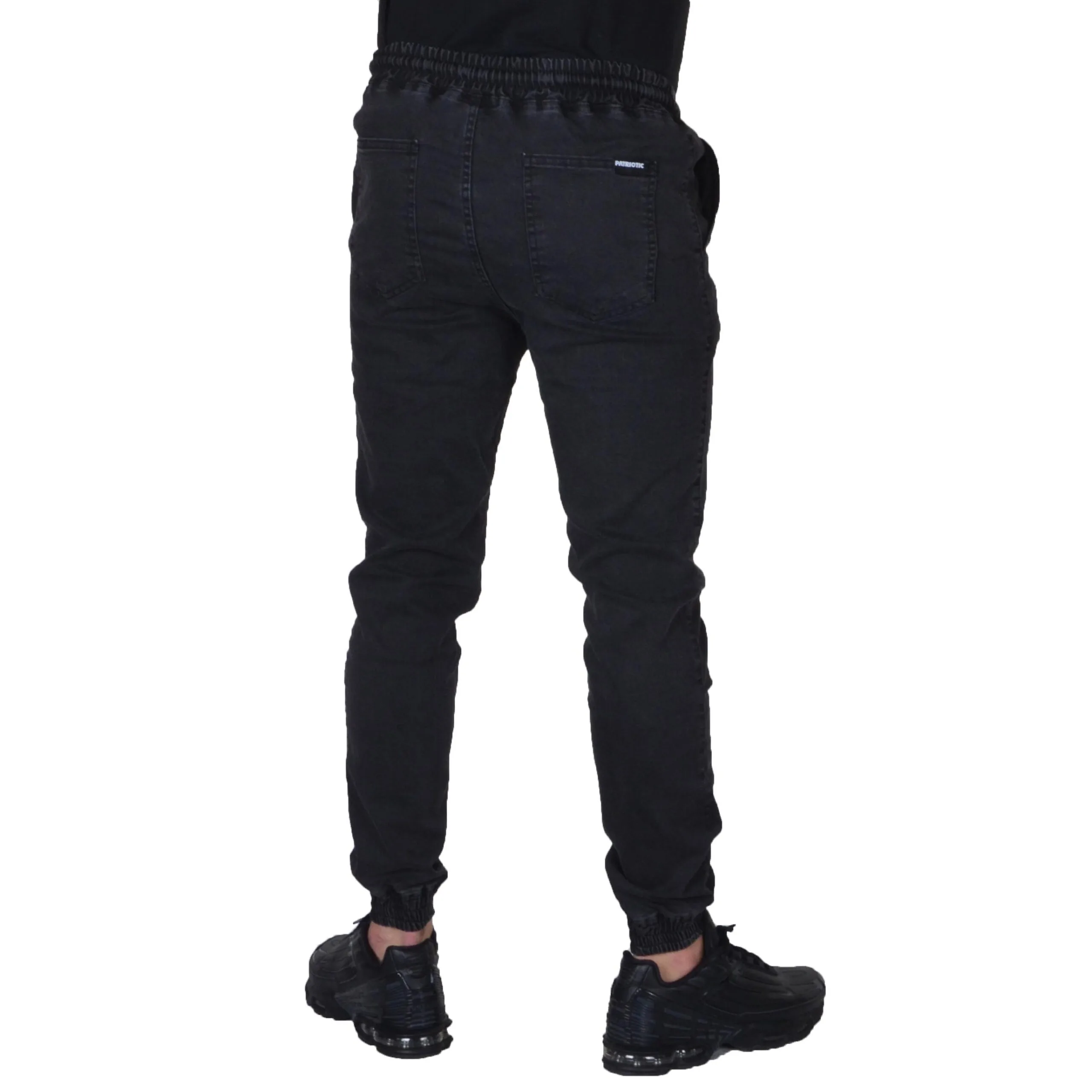 PATRIOTIC SPODNIE JOGGERY FUTURA MINI JEANS SZARE