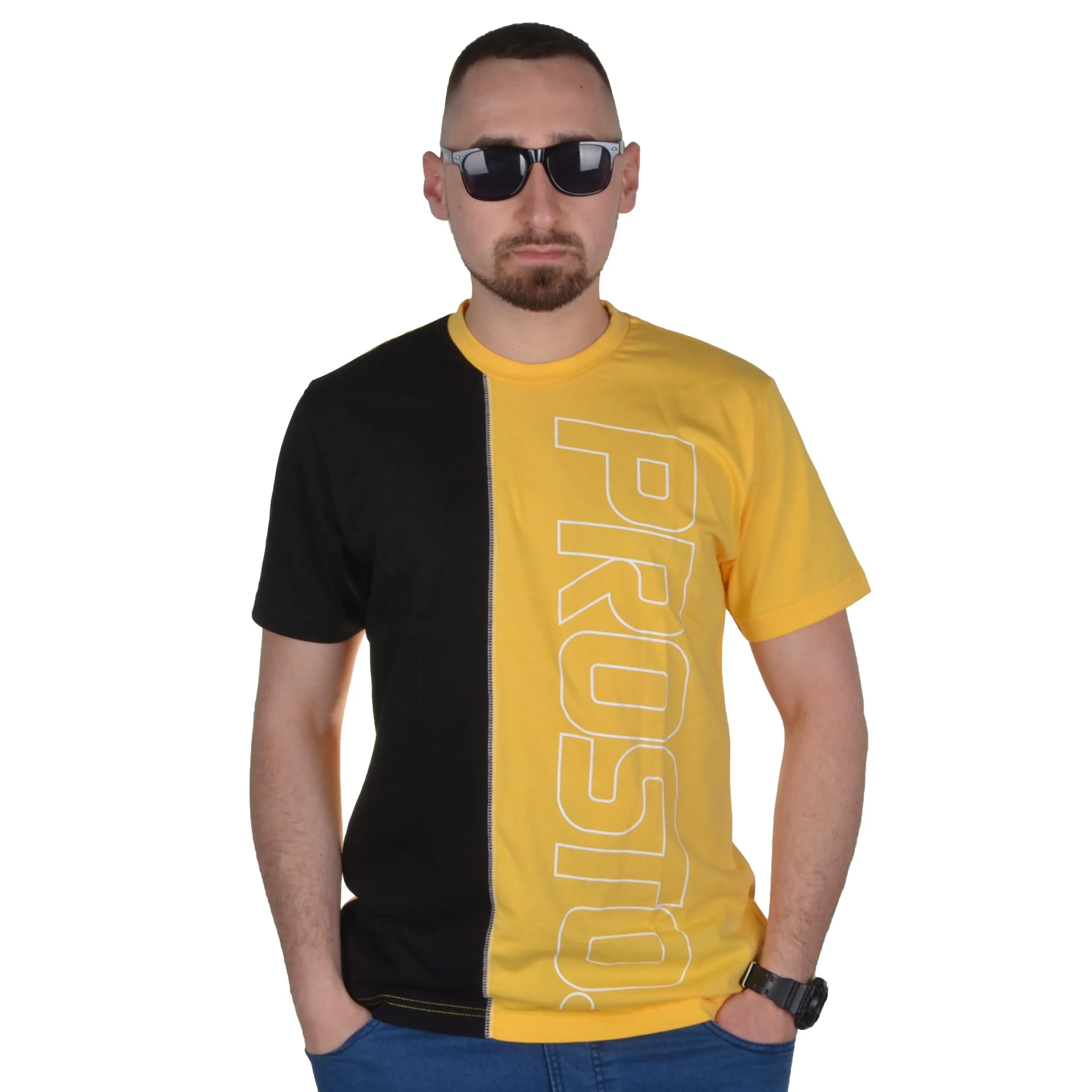 PROSTO. KLASYK KOSZULKA T-SHIRT VAST ZÓŁTA