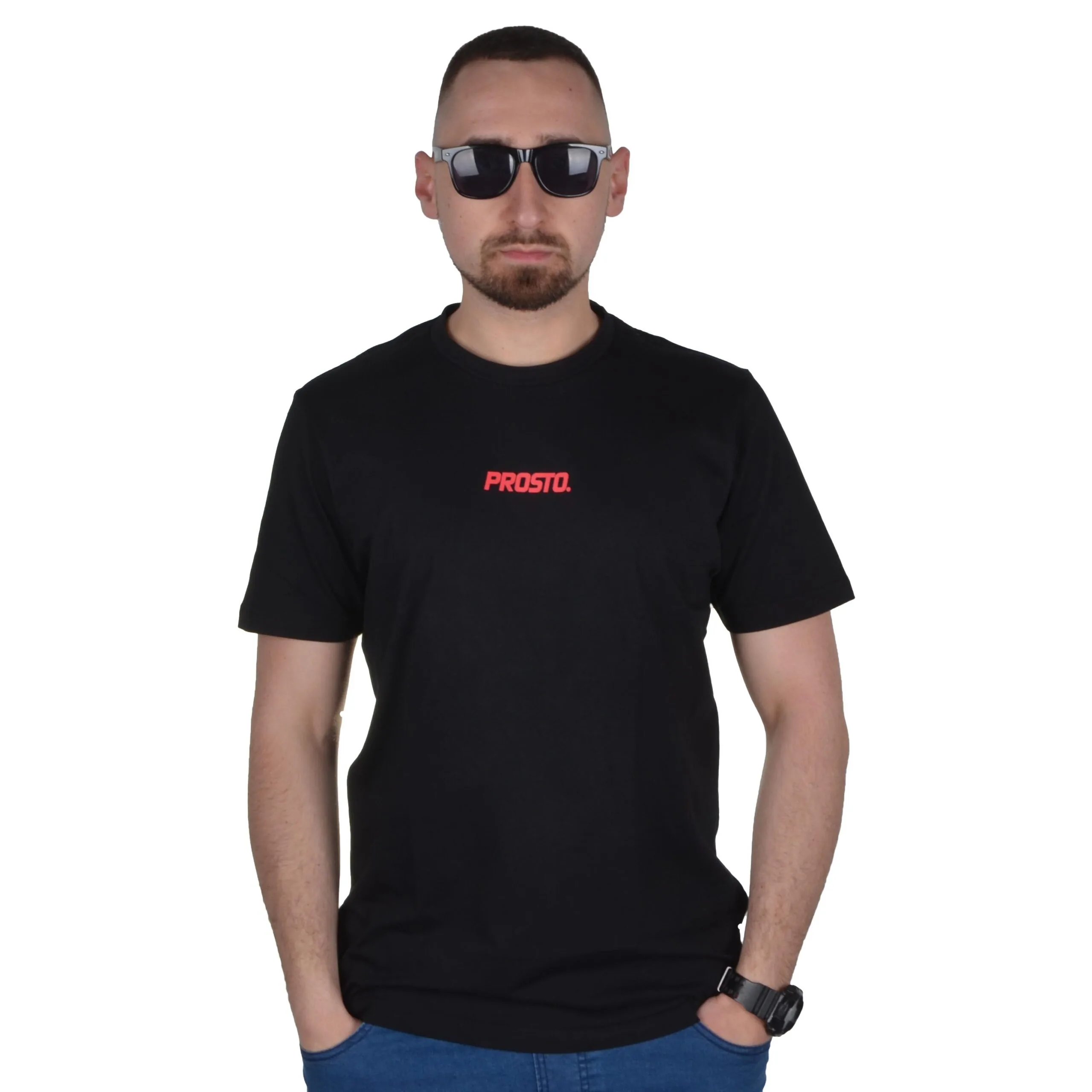 PROSTO. KLASYK KOSZULKA T-SHIRT OUTSHIELD CZARNA