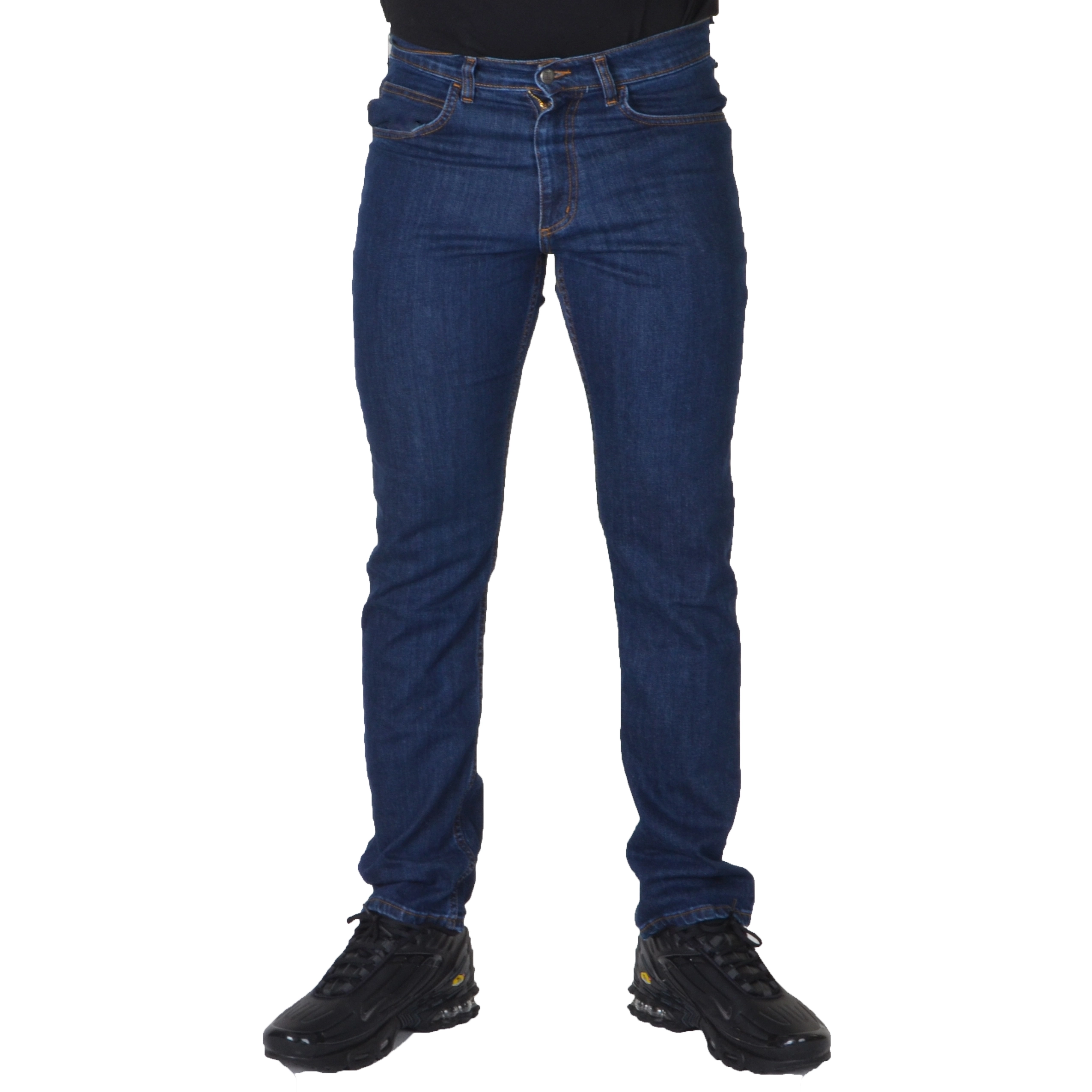 DIIL SPODNIE JEANSOWE REGULAR SKÓRKA ŚREDNI JEANS