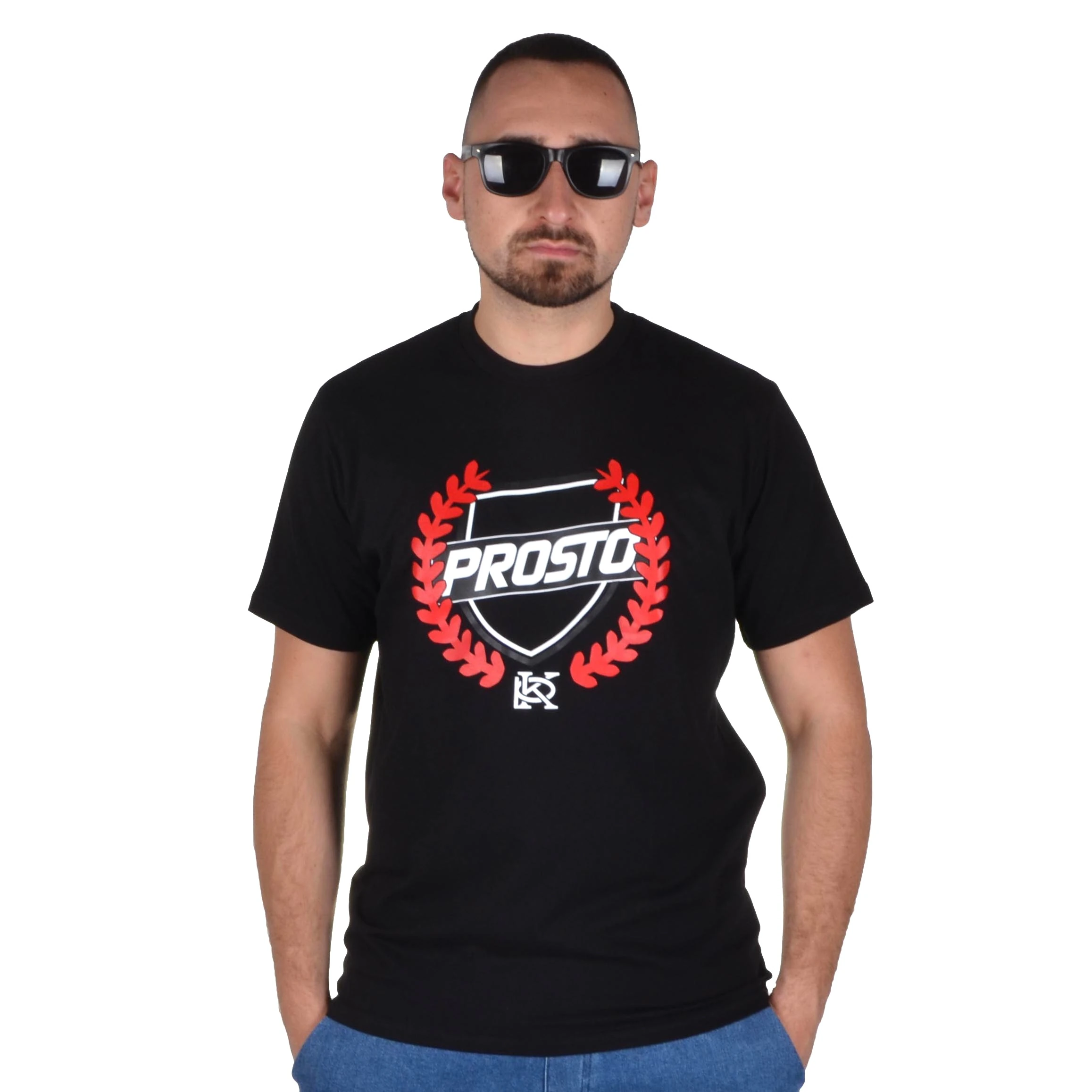PROSTO. KLASYK KOSZULKA T-SHIRT LAURCY CZARNA
