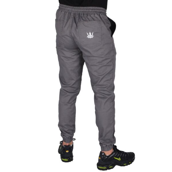 JIGGA WEAR SPODNIE JOGGER CHINO CROWN SZARE