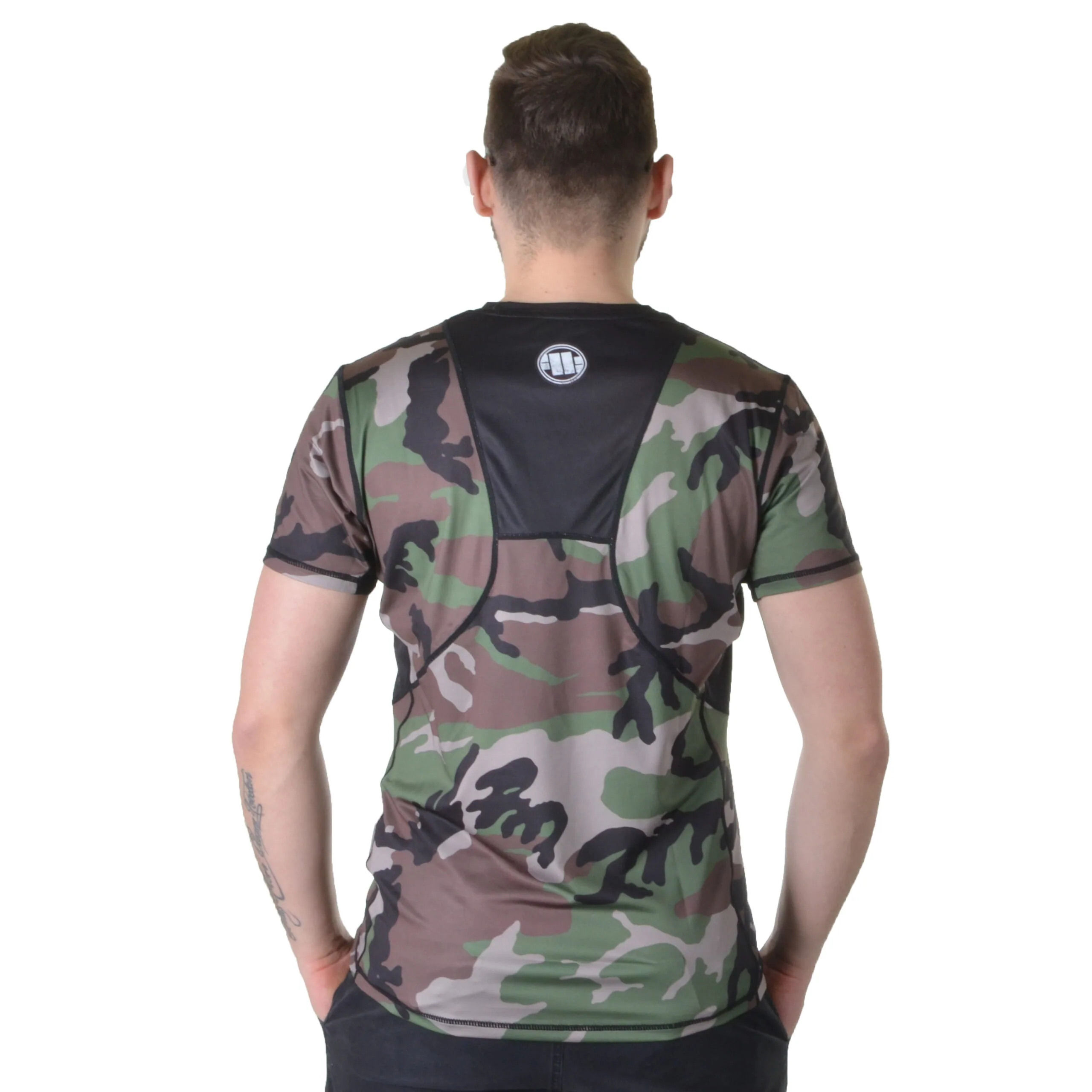 PIT BULL WEST COAST RASHGUARD MESH PERFORMANCE PRO PLUS CAMO SMALL LOGO
