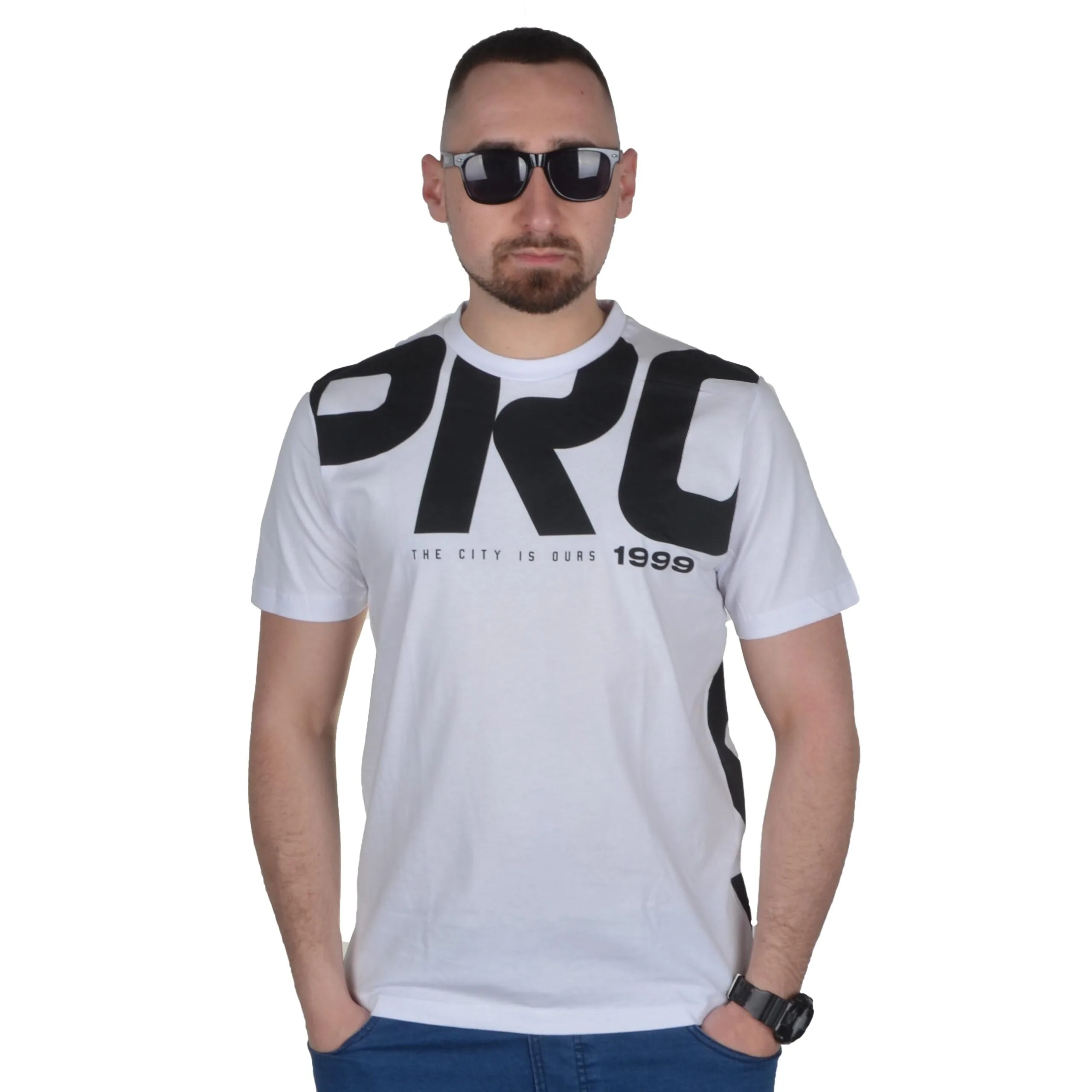 PROSTO. KLASYK KOSZULKA T-SHIRT BREAKDOWN BIAŁA