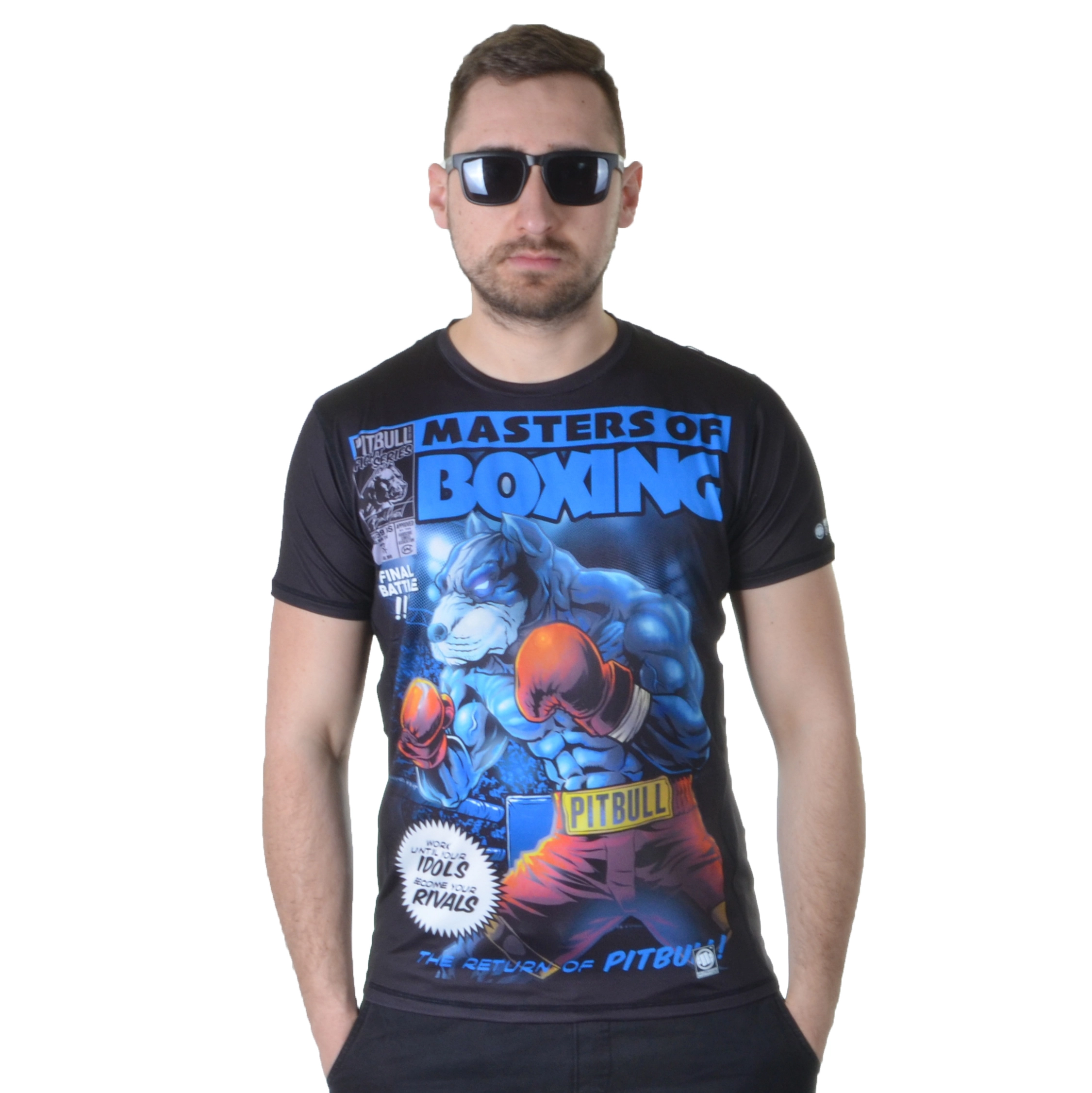 PIT BULL WEST COAST RASHGUARD MESH PERFORMANCE PRO PLUS MASTER OF BOXING