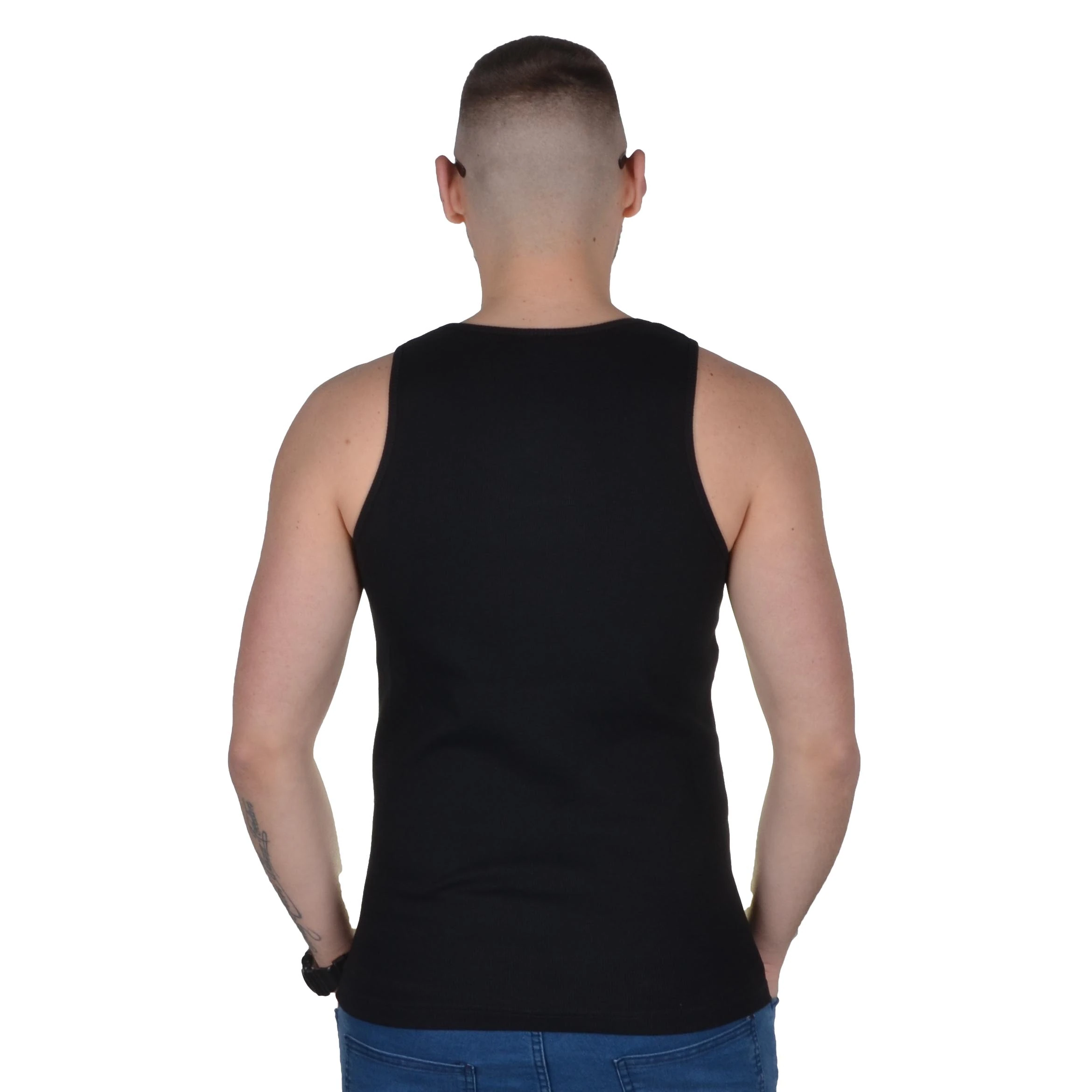 PROSTO. KLASYK TANK TOP ITALO CZARNY