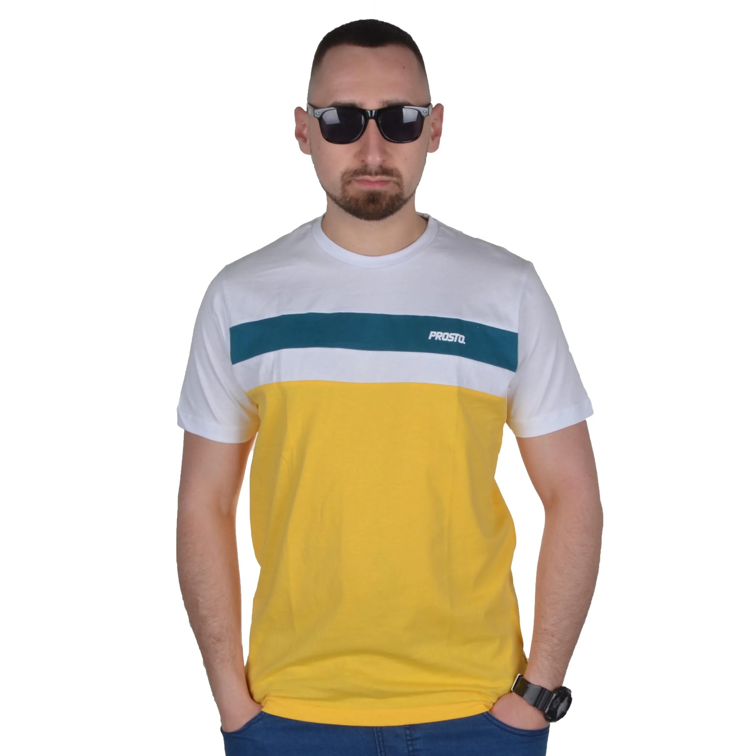 PROSTO. KLASYK KOSZULKA T-SHIRT ALMIGHTY ZÓŁTA