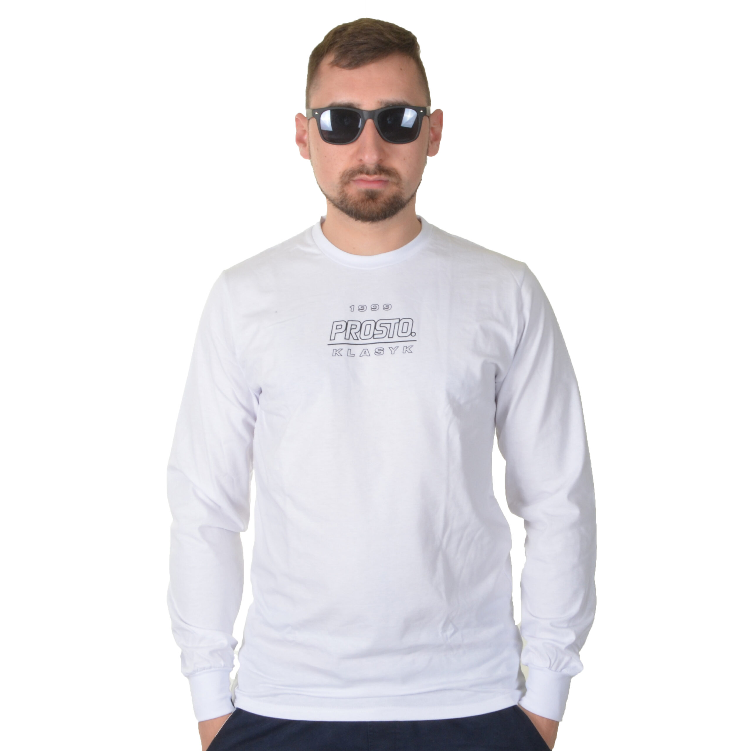 PROSTO. KLASYK LONGSLEEVE INTER BIAŁY