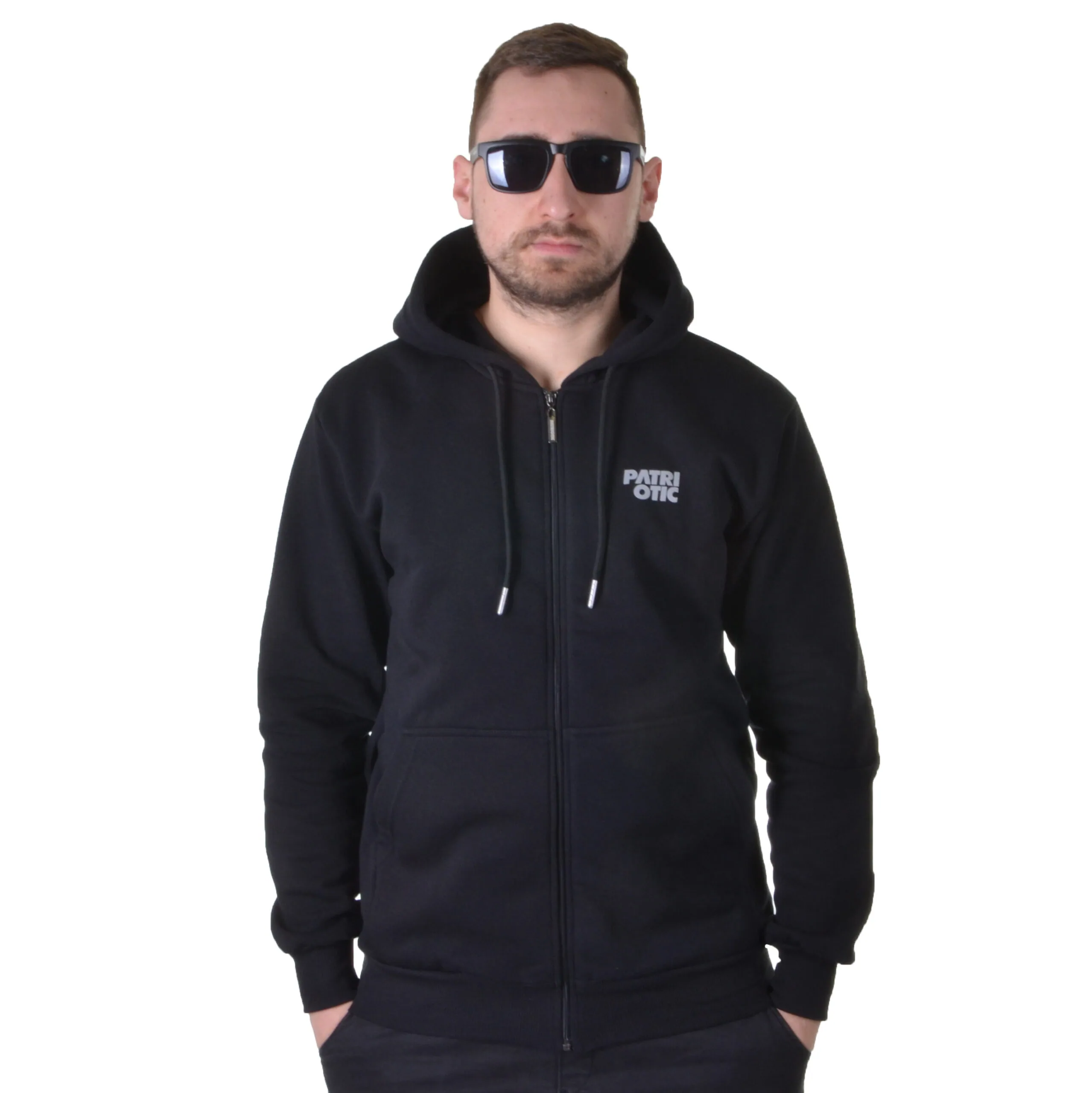 PATRIOTIC BLUZA Z KAPTUREM ZIP CLS MINI CZARNA