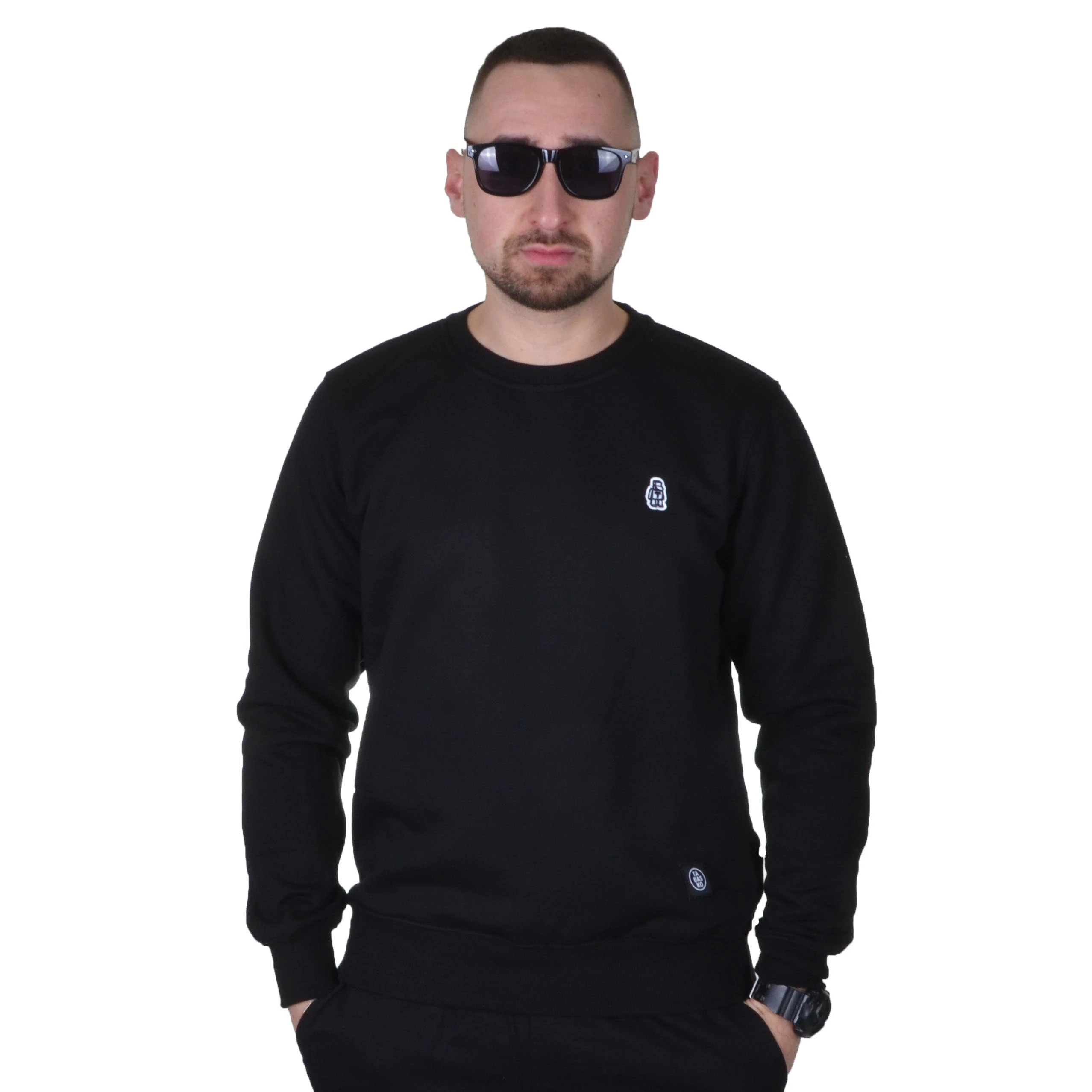 TABASKO BLUZA BEZ KAPTURA MINI LOGO CZARNA