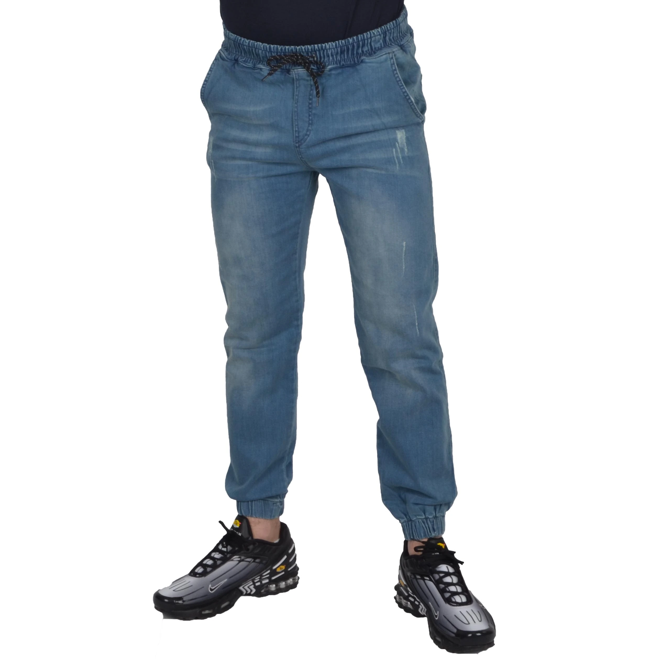 PATRIOTIC SPODNIE JOGGER JEANS FUTURA BASIC APP JASNE