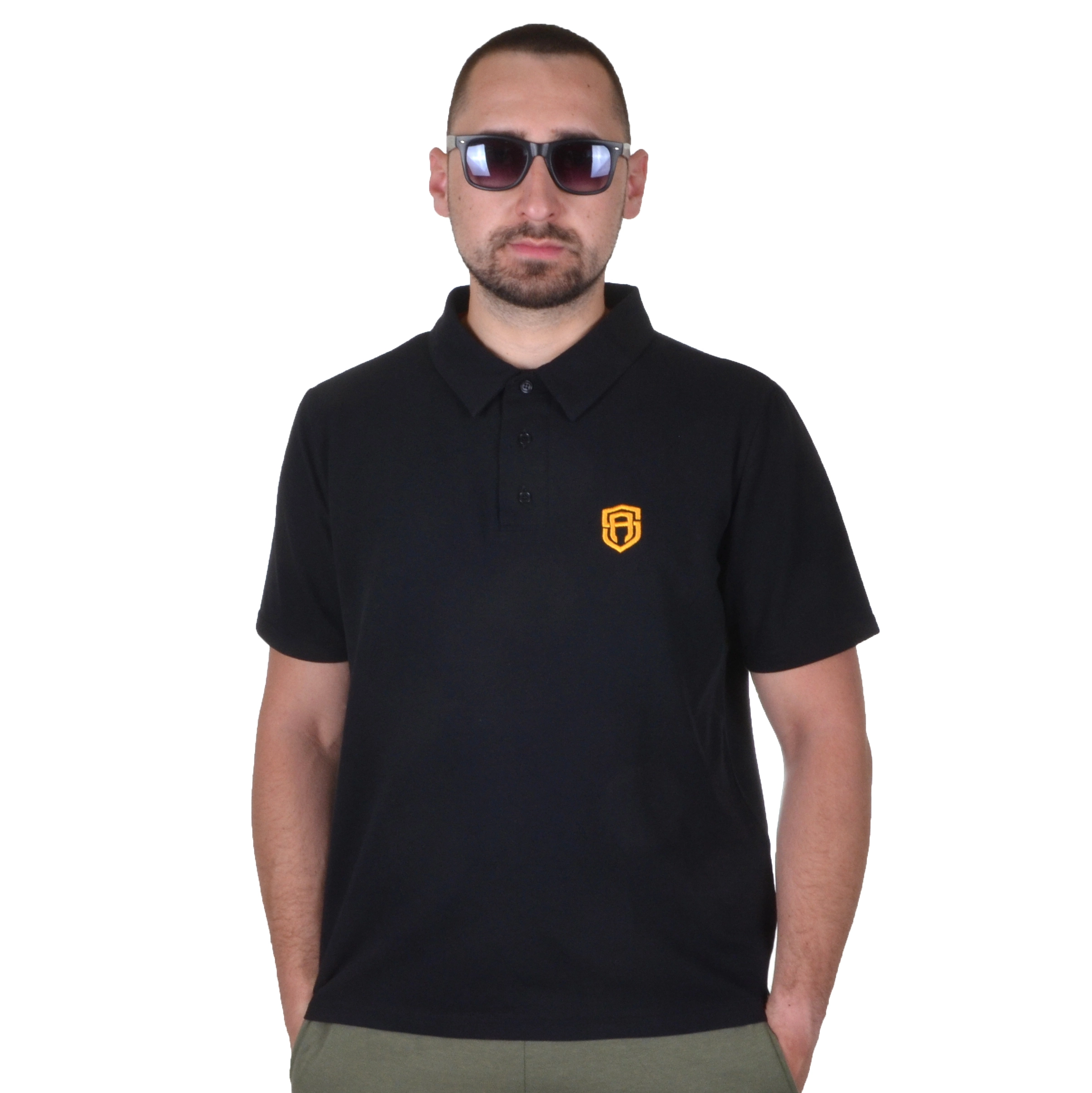STREET AUTONOMY KOSZULKA POLO MANY GOLD CZARNA