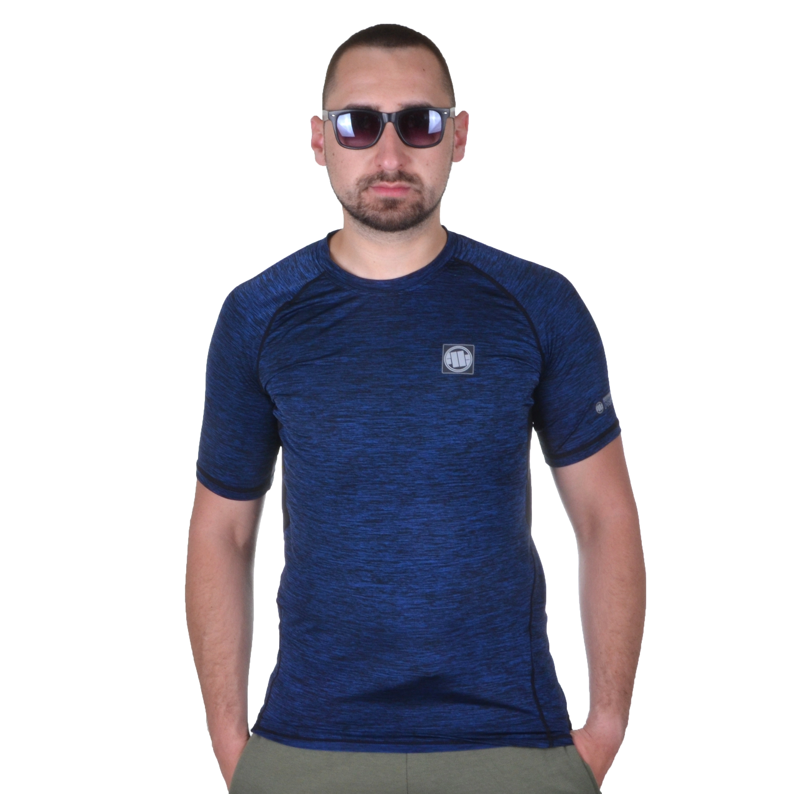 PIT BULL WEST COAST RASHGUARD PERFORMANCE PRO PLUS SMALL LOGO GRANATOWA