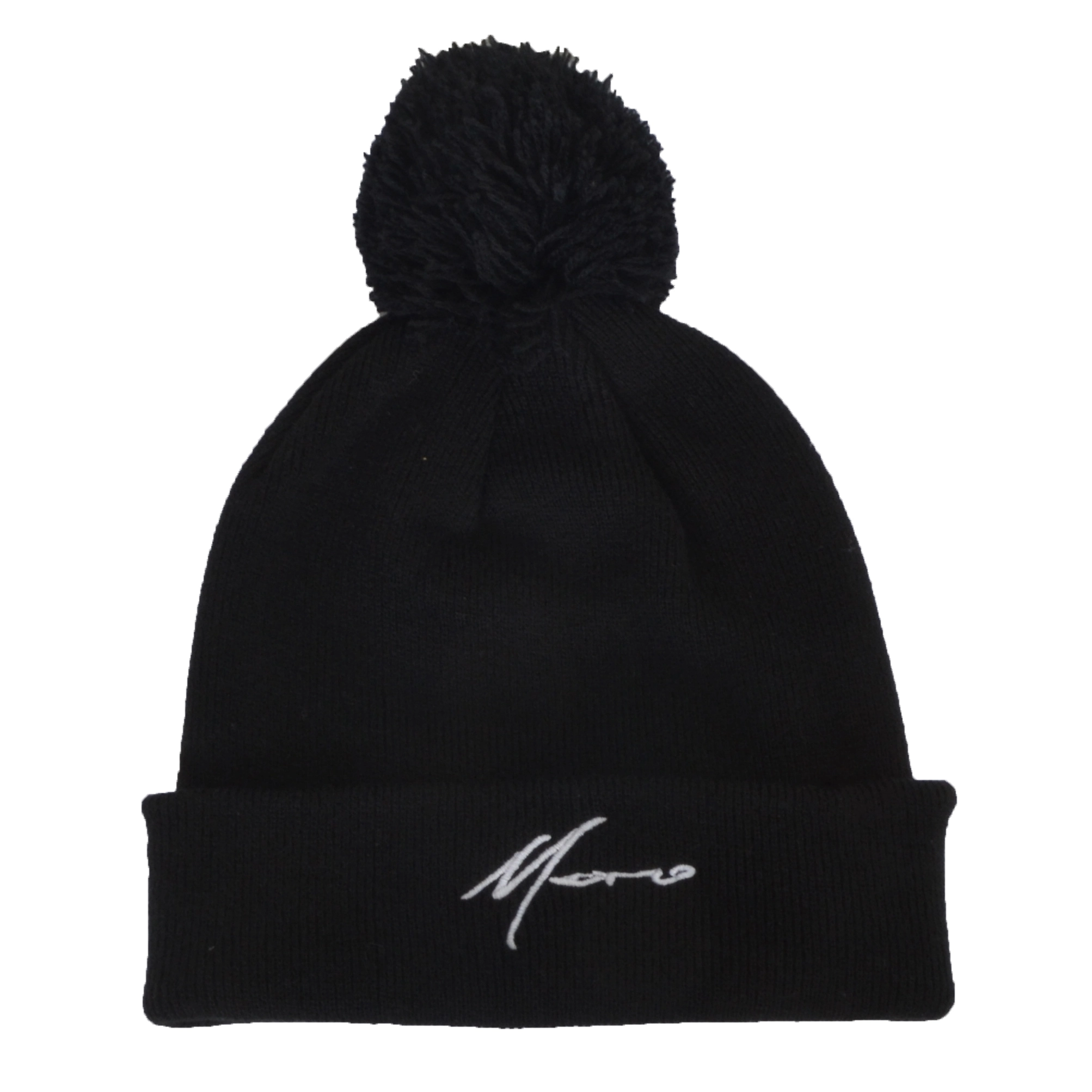MORO SPORT CZAPKA ZIMOWA POMPON MINI PARIS CZARNA
