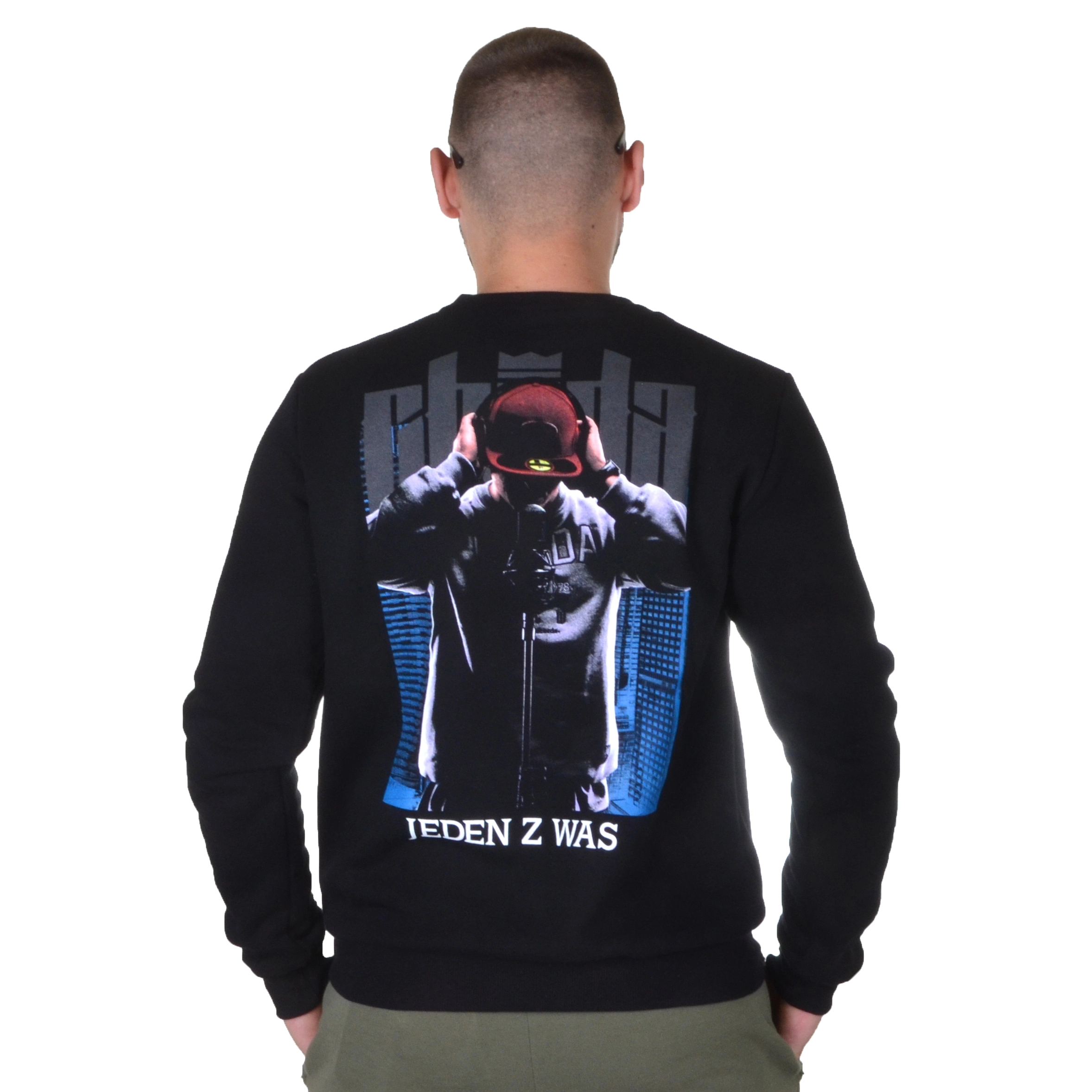 CHADA PROCEDER BLUZA BEZ KAPTURA MIASTO CZARNA