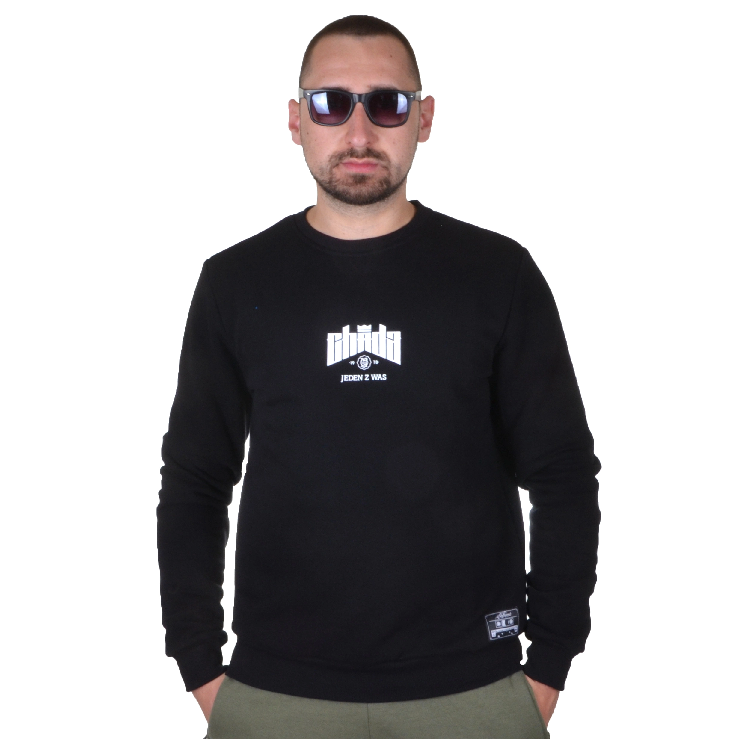 CHADA PROCEDER BLUZA BEZ KAPTURA MIASTO CZARNA