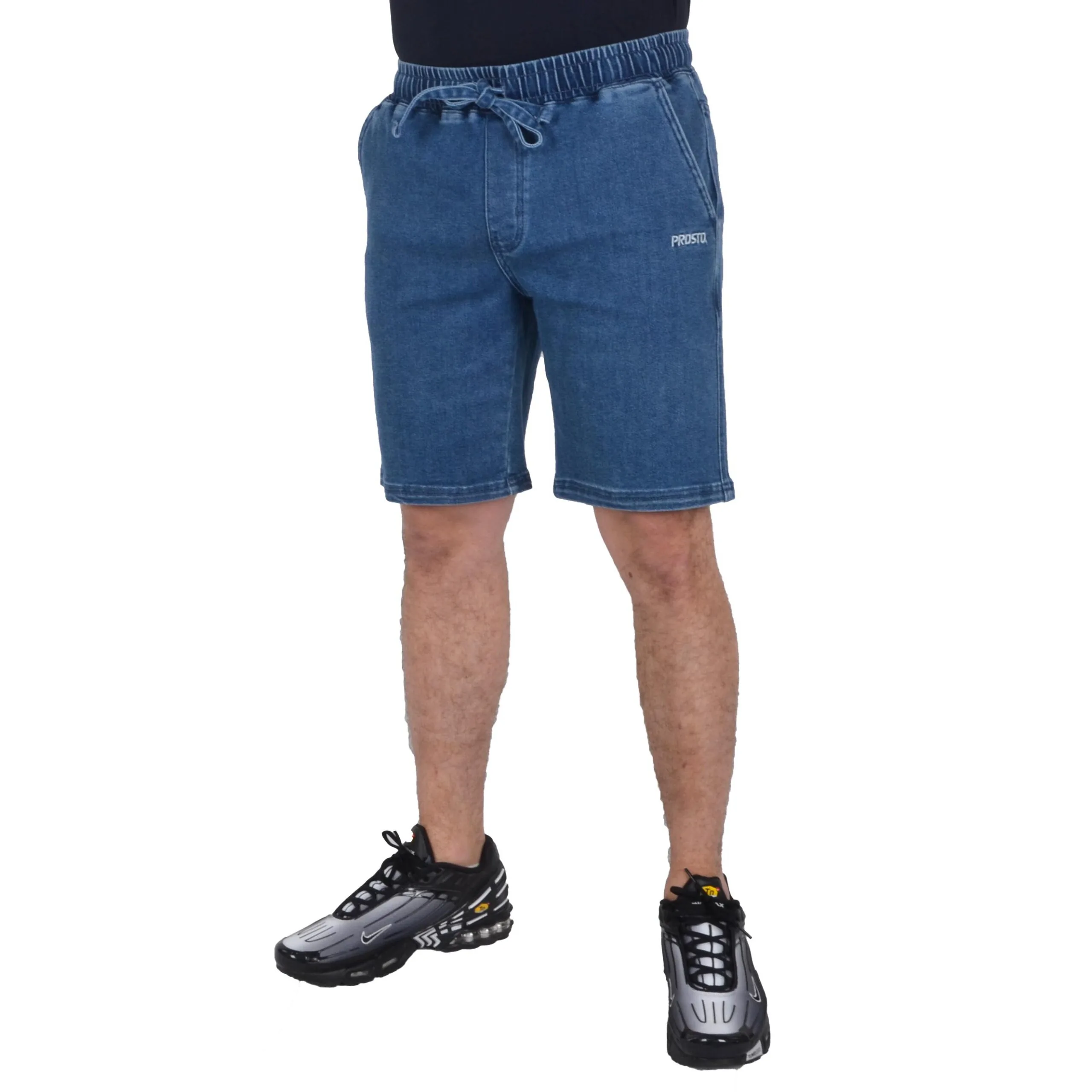 PROSTO. KLASYK SPODENKI DENIM VALP NIEBIESKIE