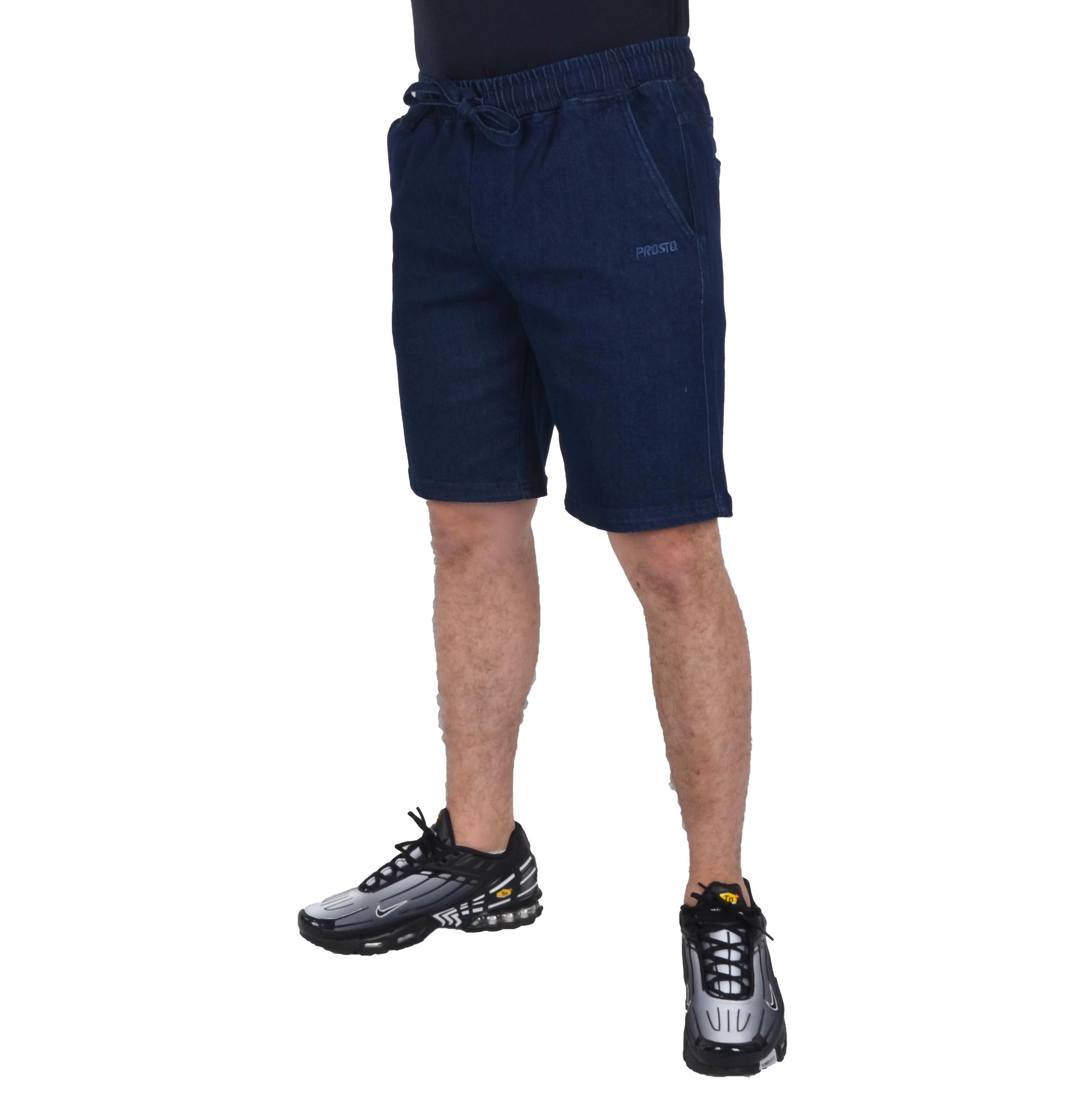 PROSTO. KLASYK SPODENKI DENIM VALP GRANATOWE