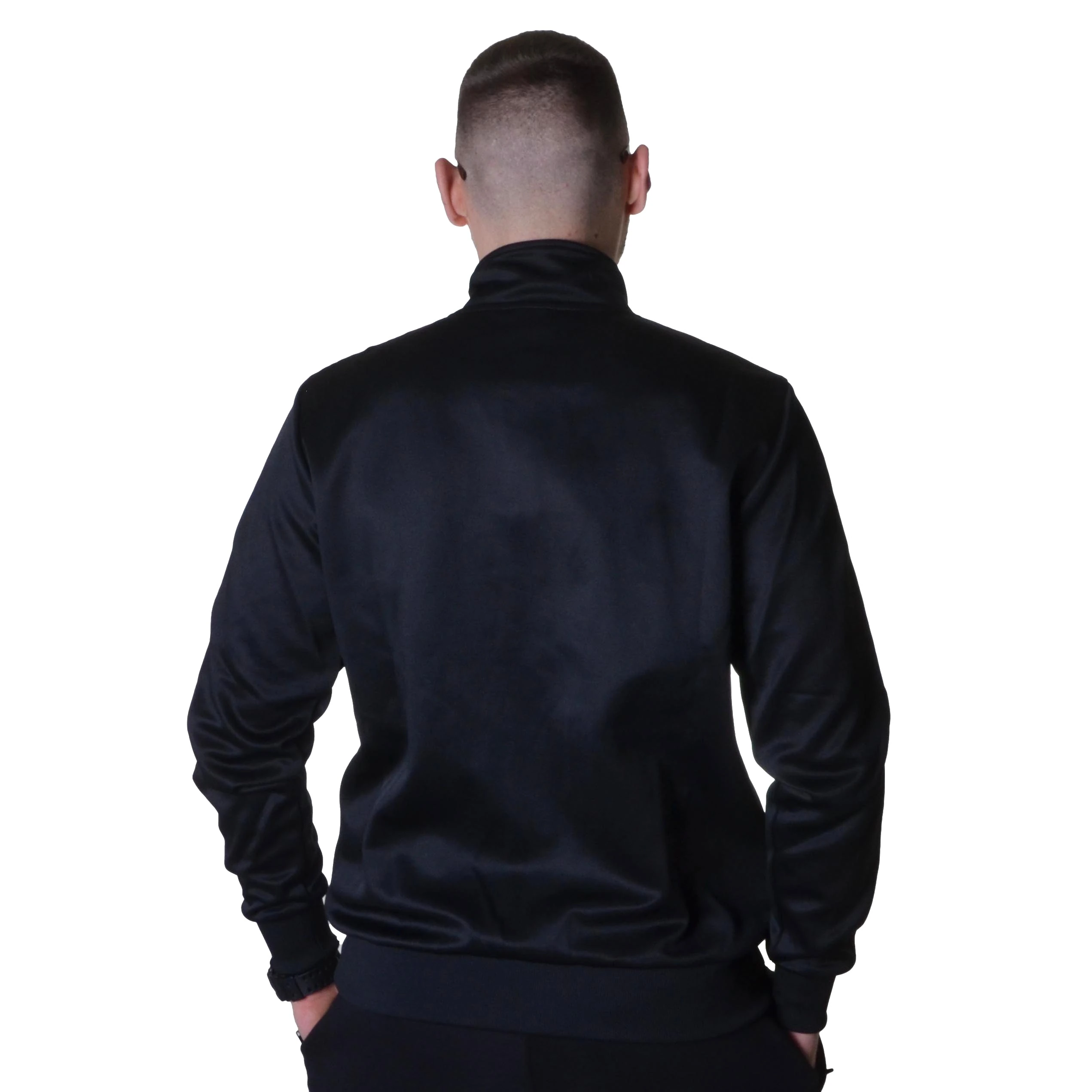 PROSTO. KLASYK BLUZA BEZ KAPTURA ZIP TRACKTOP WALDEN CZARNA