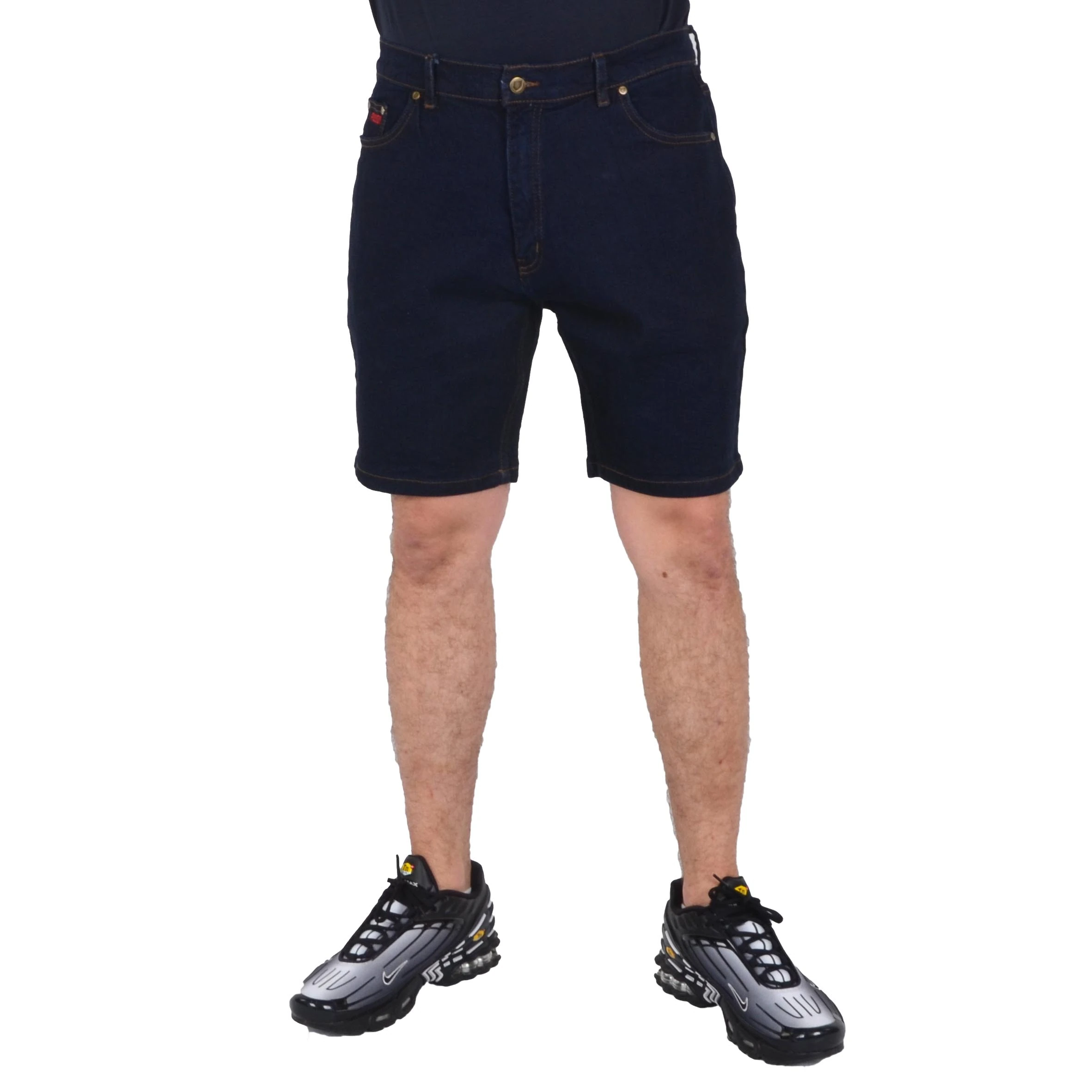 PROSTO. KLASYK SPODENKI JEANS REGULAR RIRT GRANATOWE