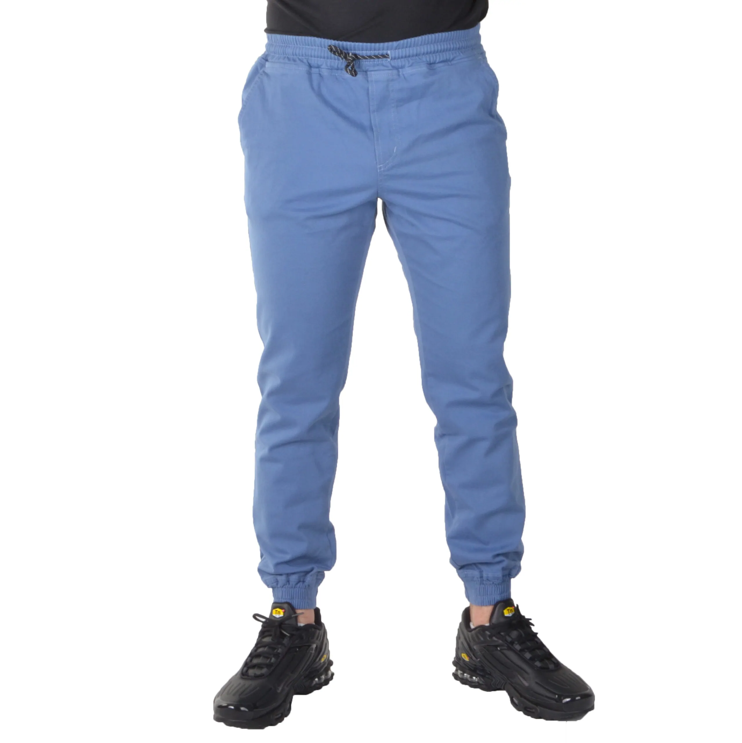 NEW BAD LINE SPODNIE JOGGERY CHINO NIEBIESKIE