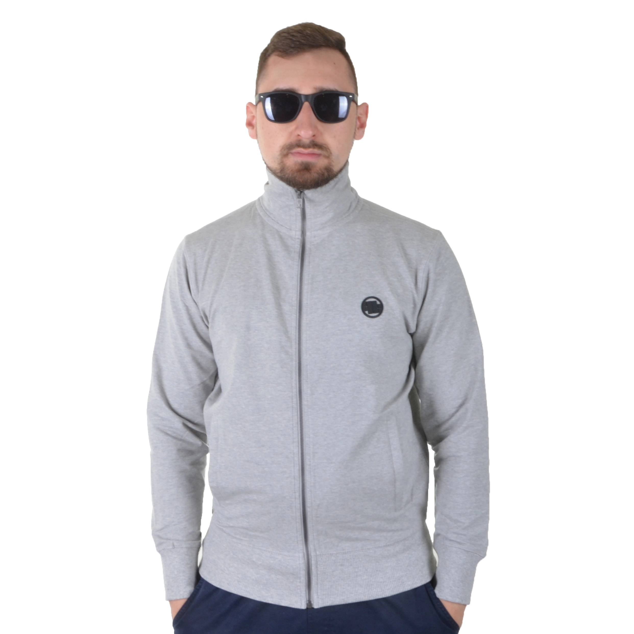 PIT BULL WEST COAST BLUZA ROZPINANA FRENCH TERRY SZARA