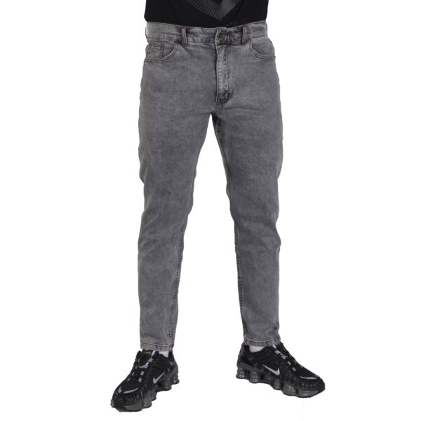 PROSTO. KLASYK SPODNIE JEANS TAPERED GOTIK SZARE