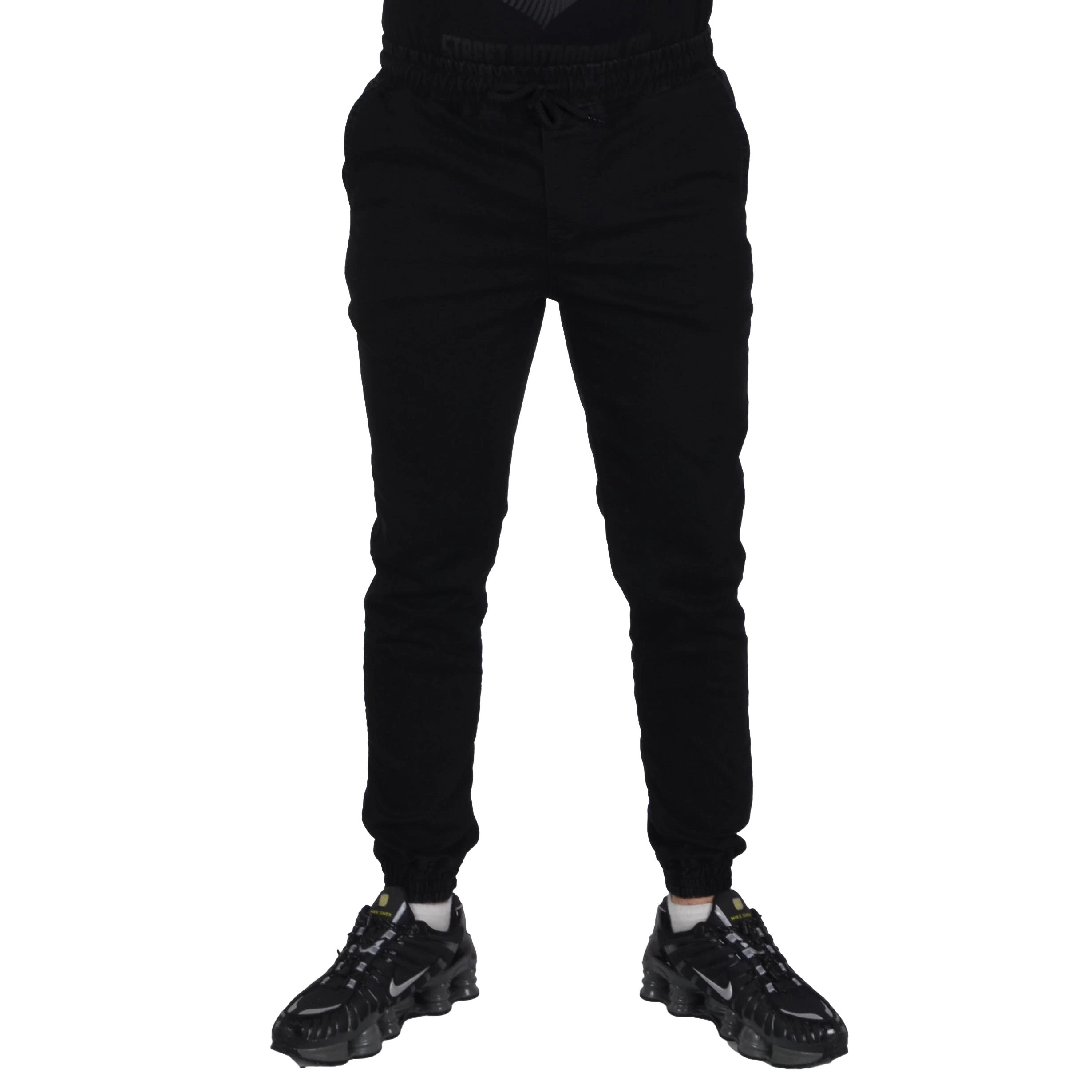 DUDEK P56 SPODNIE JOGGER CHINO KLASYK AMH CZARNE