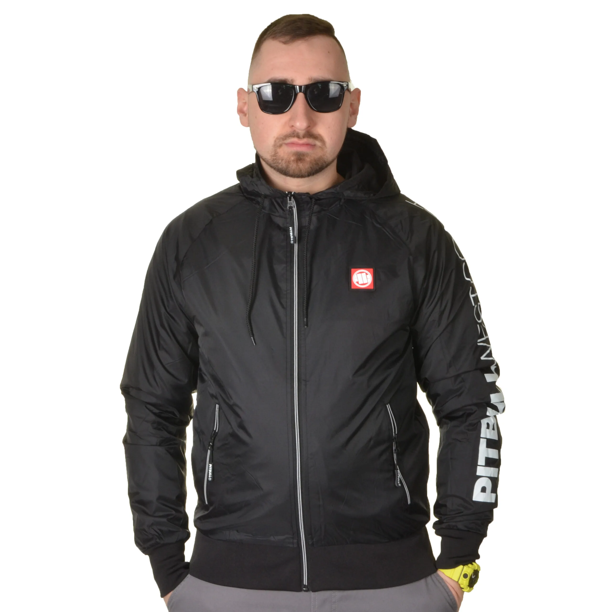 PIT BULL WEST COAST KURTKA PRZEJŚCIOWA ATHLETIC SLEEVE CZARNA