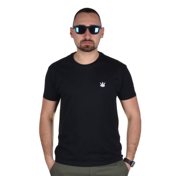 JIGGA WEAR KOSZULKA KLASYK MINI CROWN CZARNA