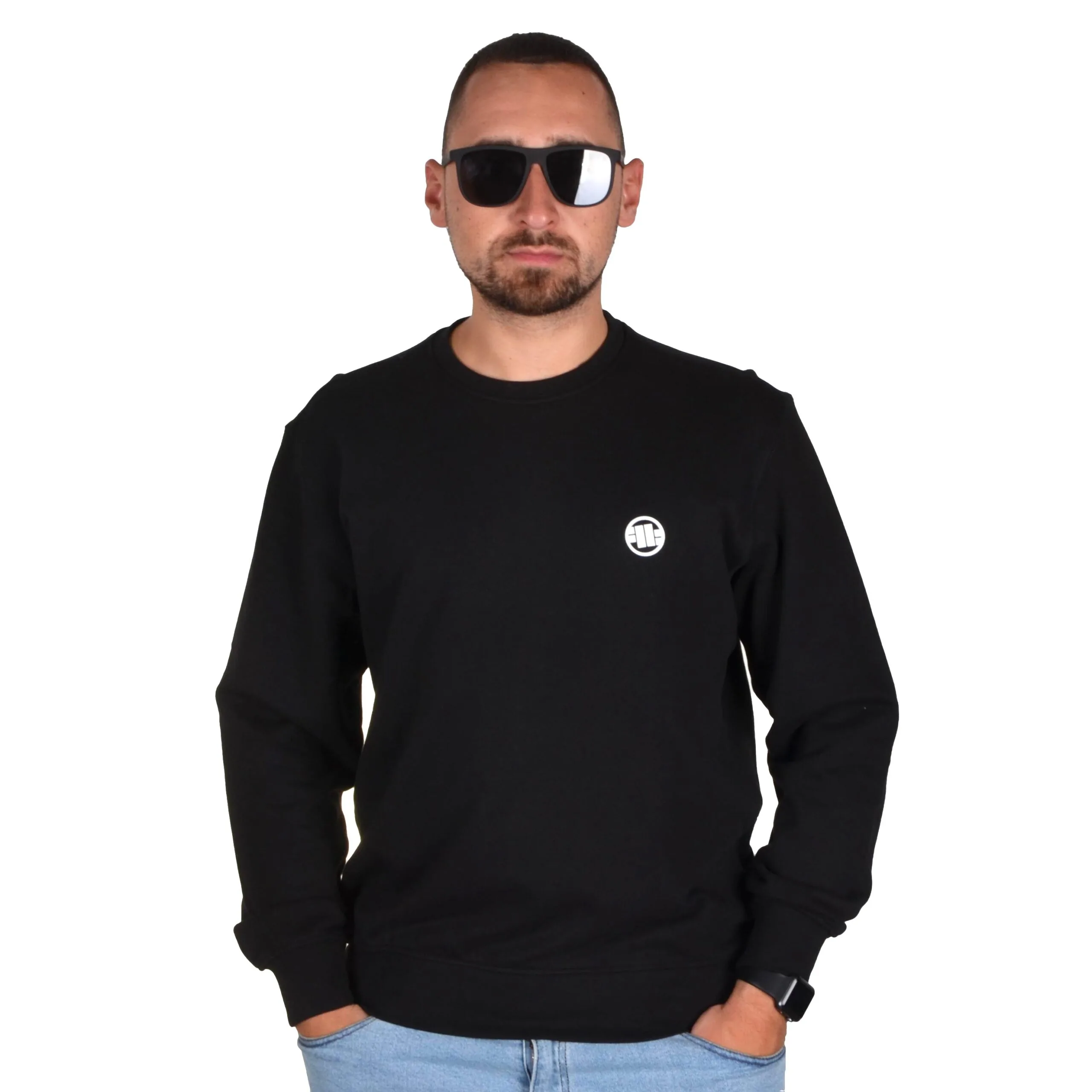 PIT BULL WEST COAST BLUZA BEZ KAPTURA SMALL LOGO CZARNA