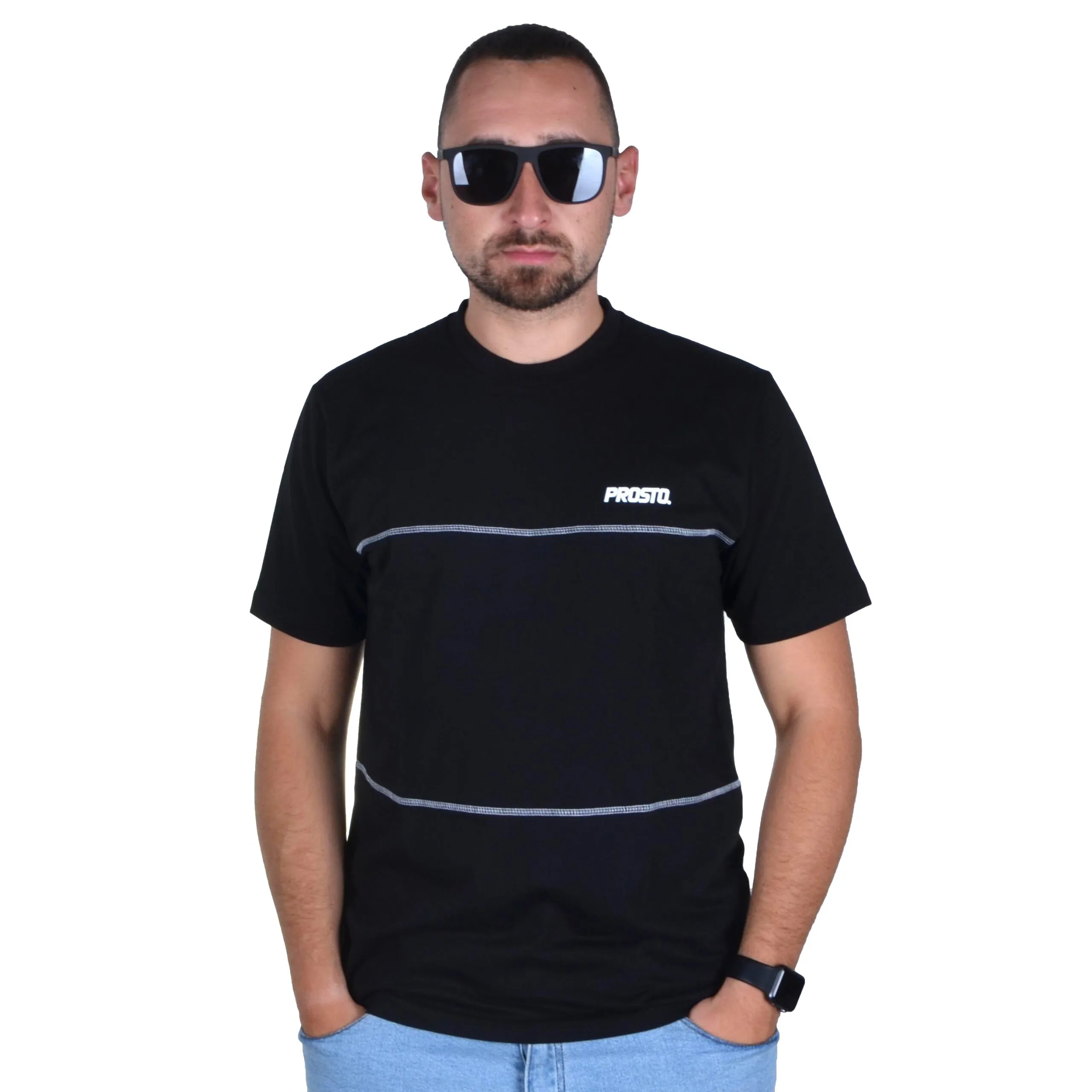 PROSTO. KLASYK KOSZULKA T-SHIRT SEWING CZARNA