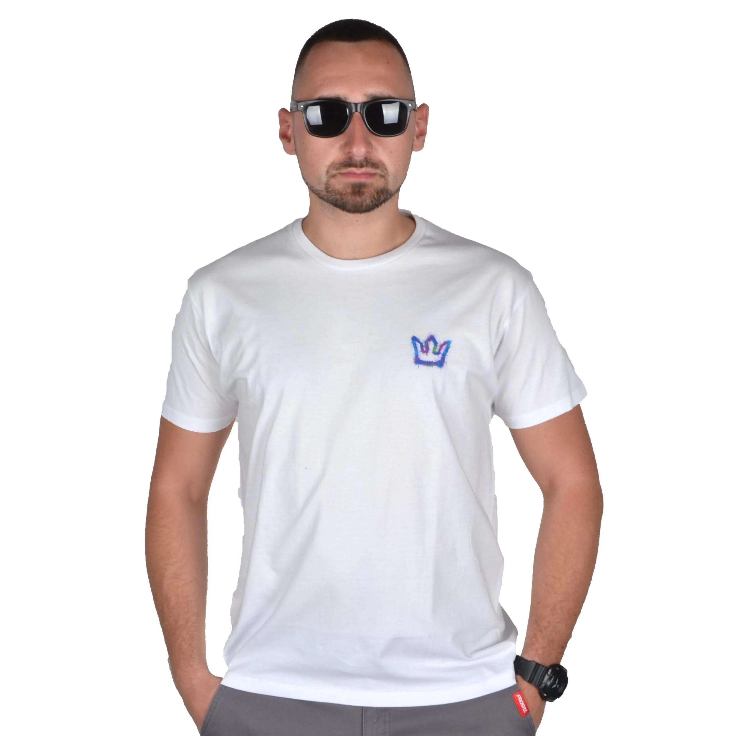 JIGGA WEAR KOSZULKA KLASYK MINI SPRAY BIAŁA