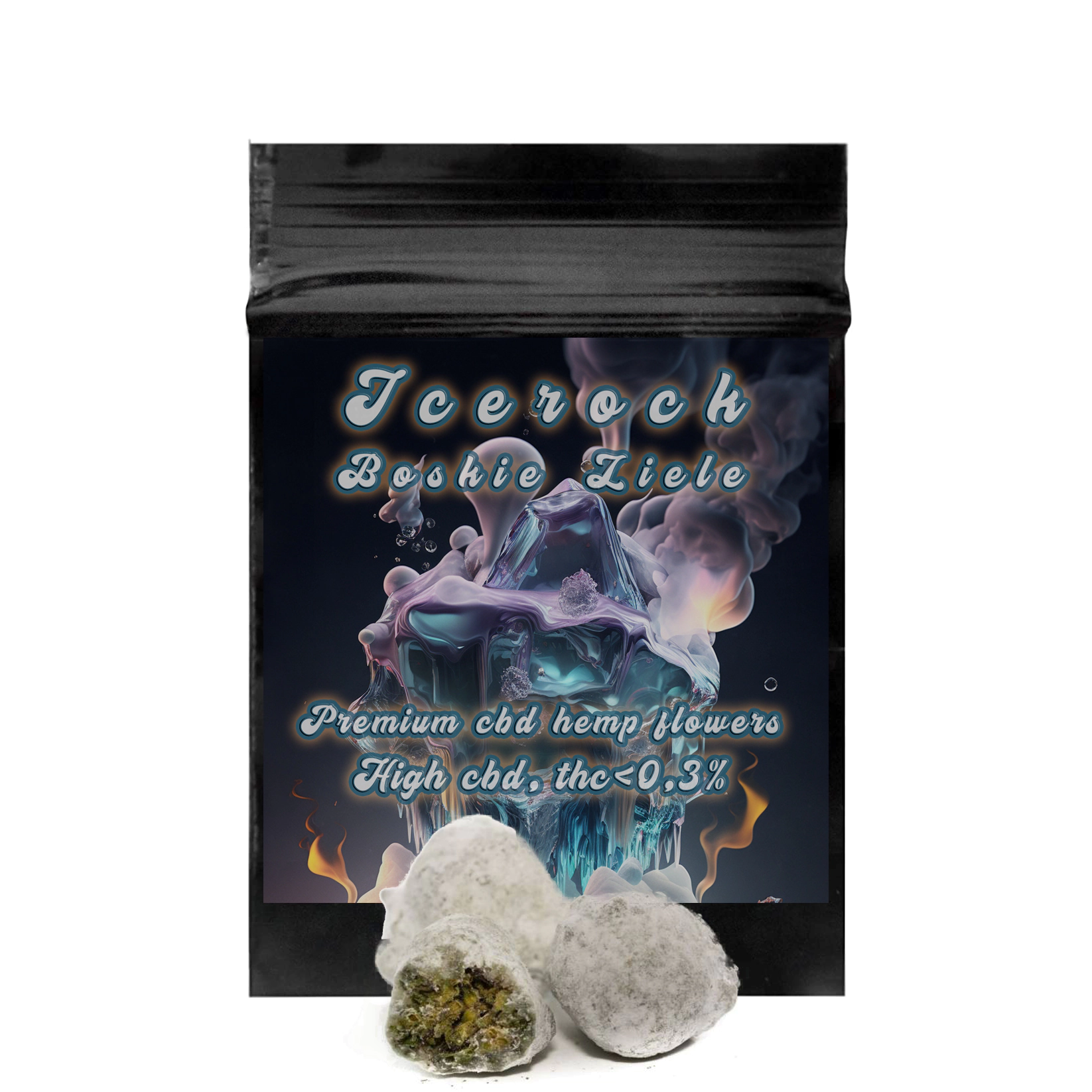 SUSZ KONOPNY CBD BOSKIE ZIELE ICE ROCK 90%