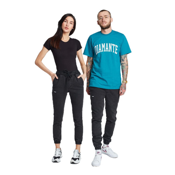 DIAMANTE WEAR SPODNIE JOGGER CREW MARMUR CZARNY