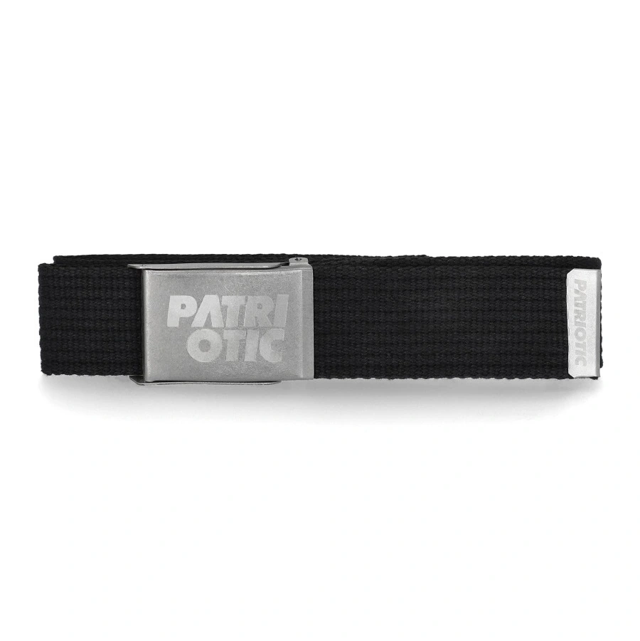 PATRIOTIC PASEK PARCIANY CLS B CZARNY SILVER