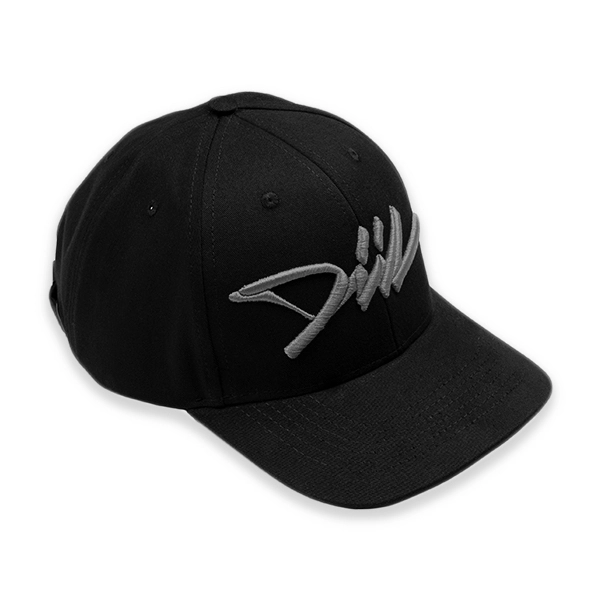 DIIL CZAPKA 6-PANEL BASEBALL TAG CZARNA SZARA