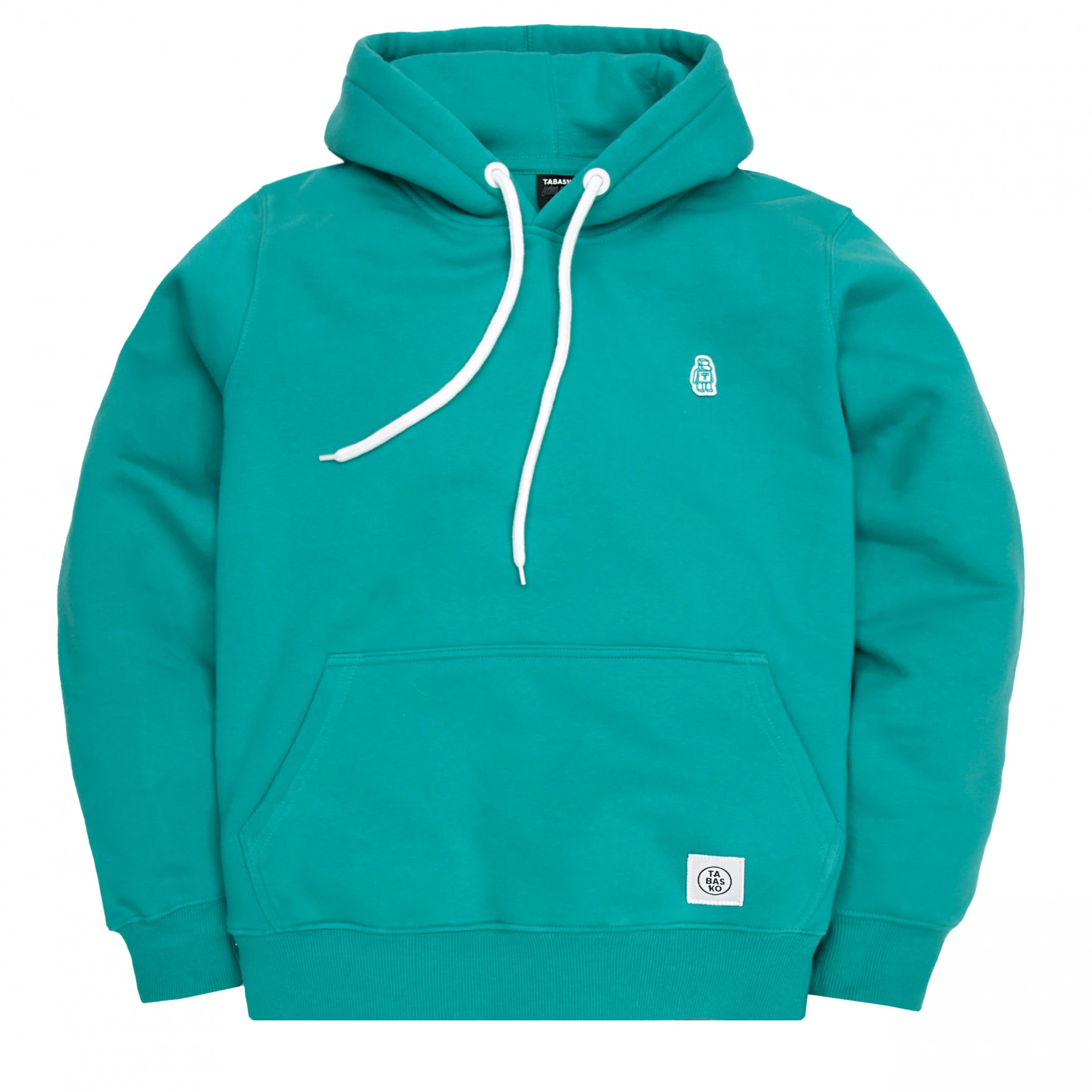 TABASKO BLUZA Z KAPTUREM MINI LOGO TURKUSOWA