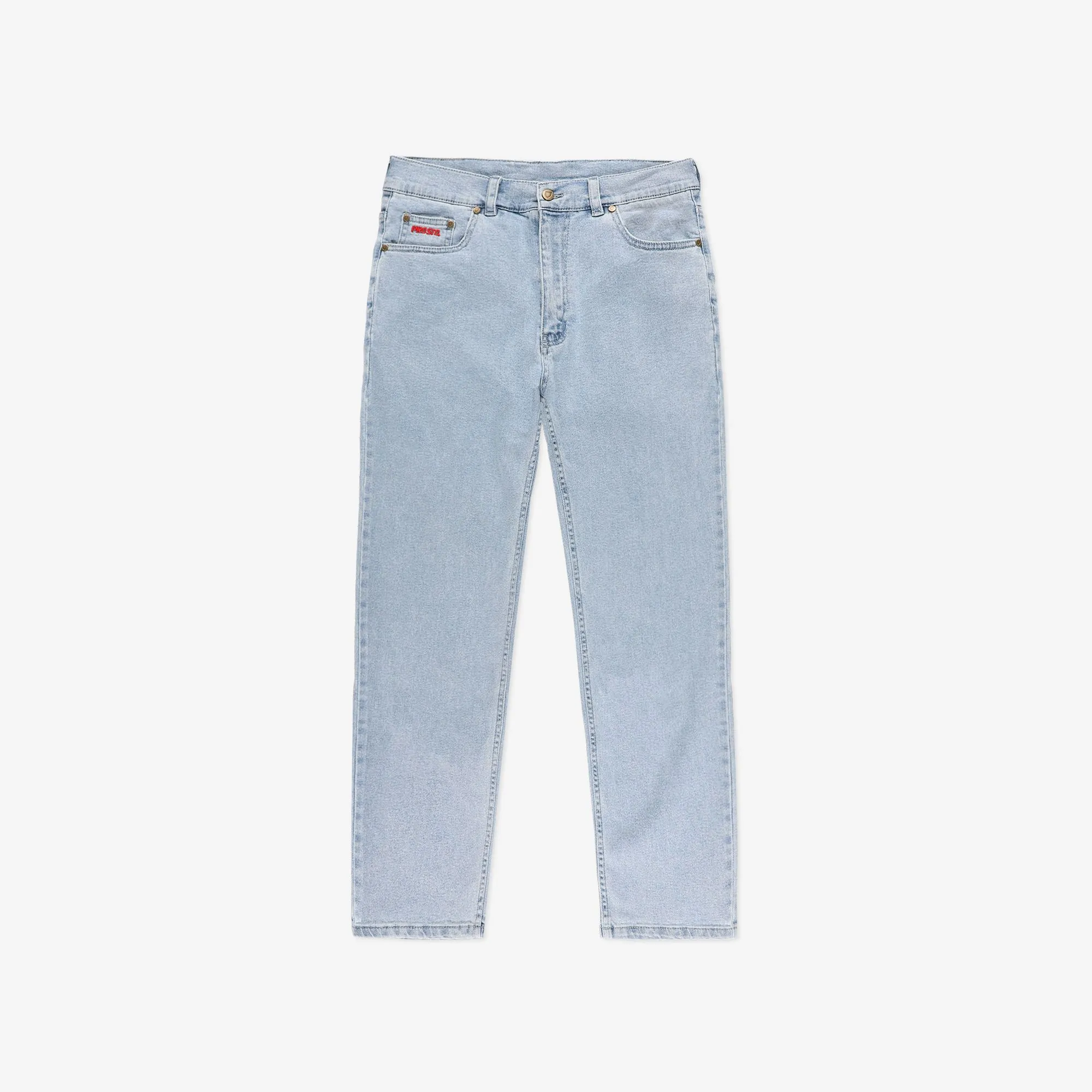 PROSTO. KLASYK SPODNIE JEANS REGULAR POCKLOG JASNE NIEBIESKIE