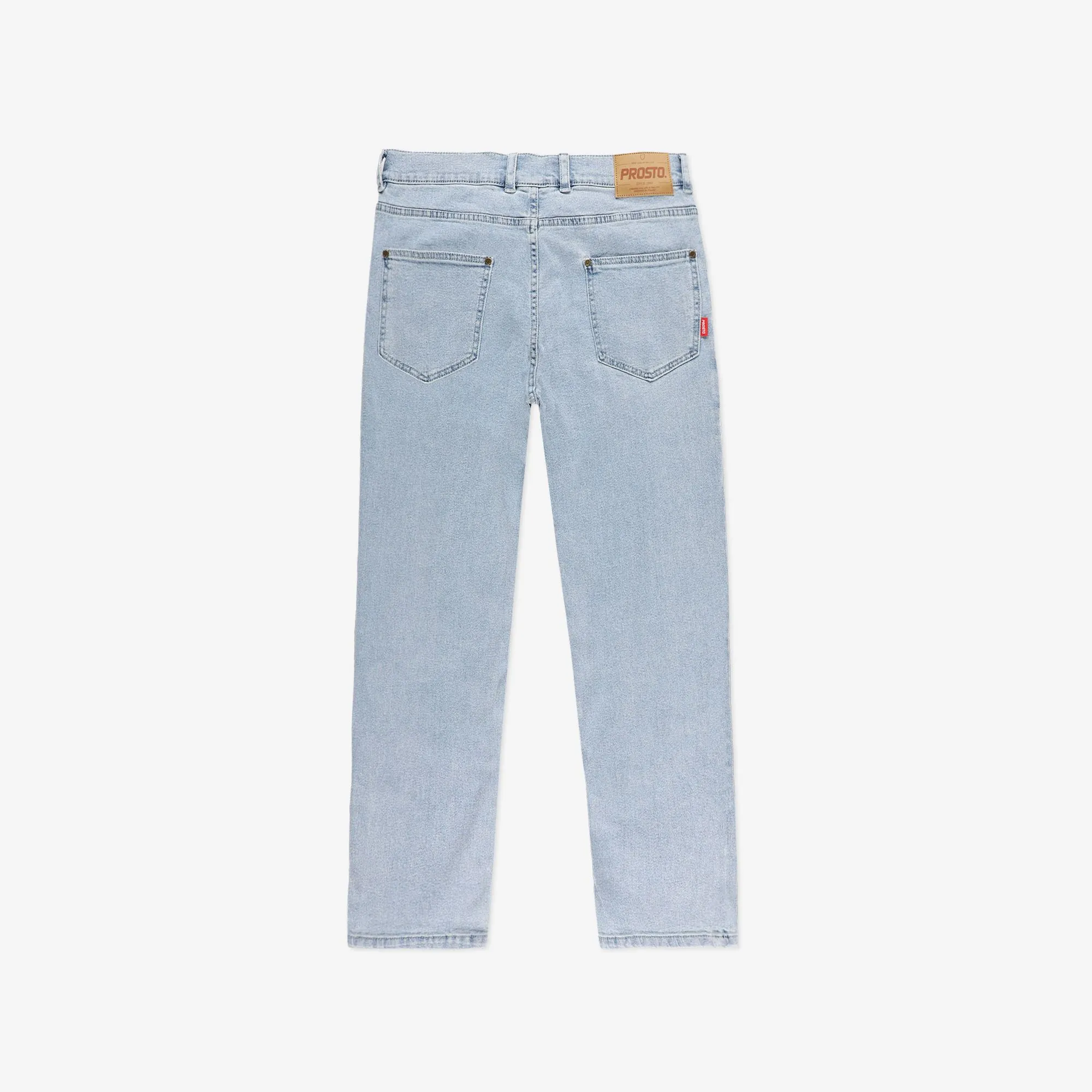 PROSTO. KLASYK SPODNIE JEANS REGULAR POCKLOG JASNE NIEBIESKIE
