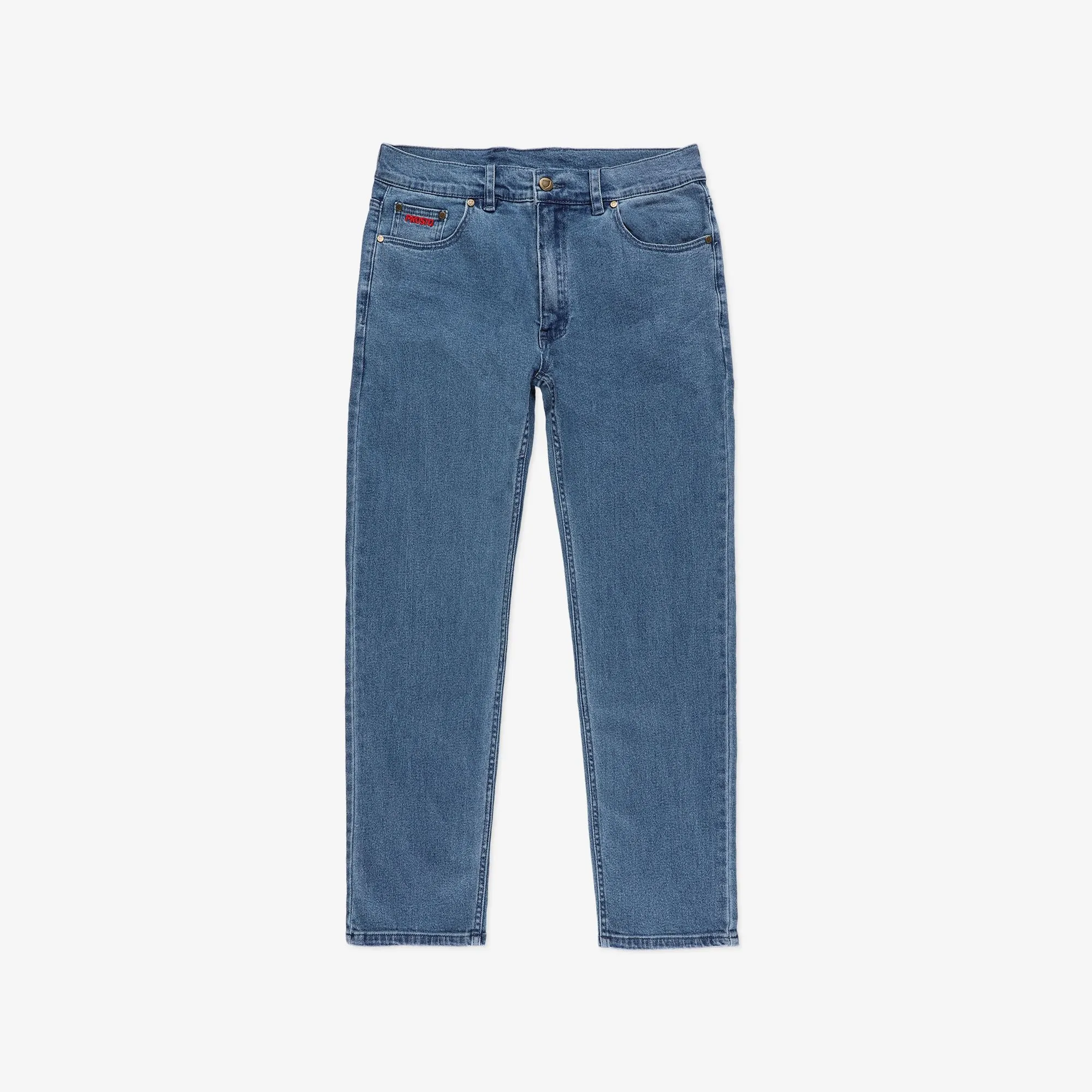 PROSTO. KLASYK SPODNIE JEANS REGULAR POCKLOG NIEBIESKIE