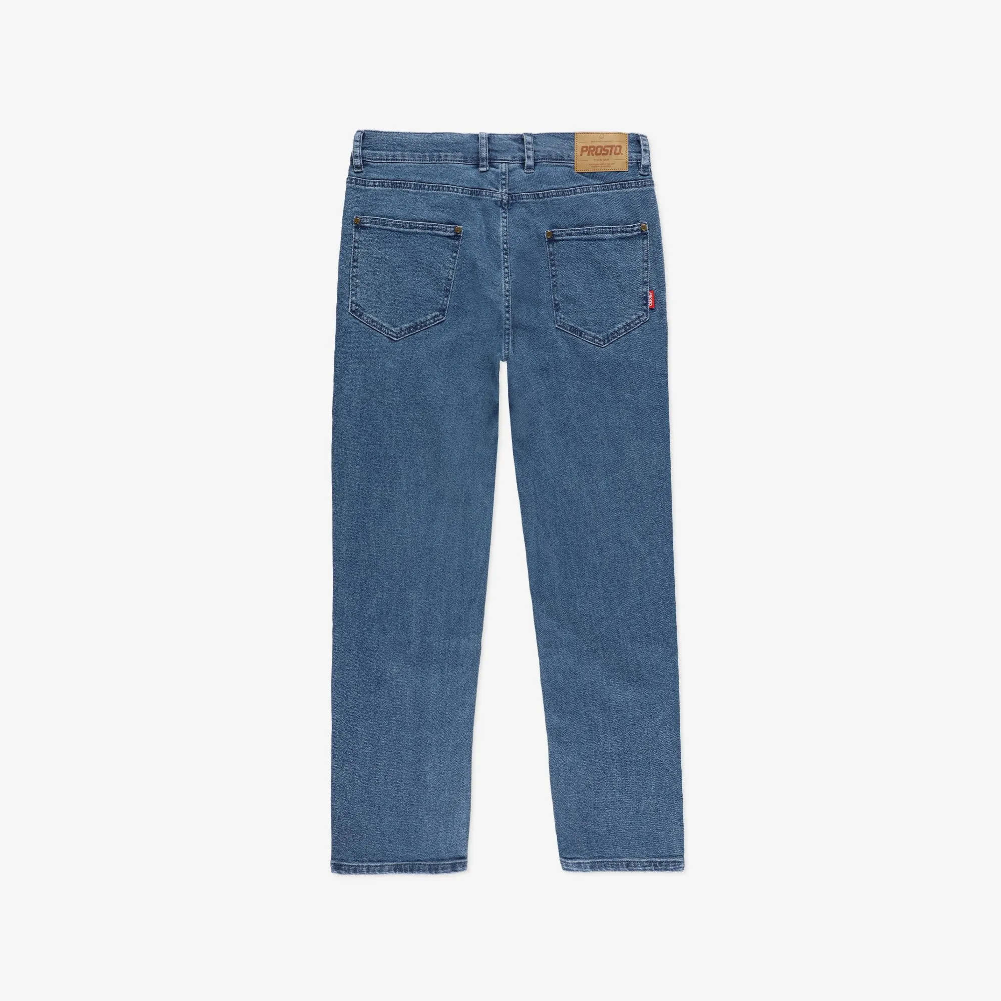 PROSTO. KLASYK SPODNIE JEANS REGULAR POCKLOG NIEBIESKIE